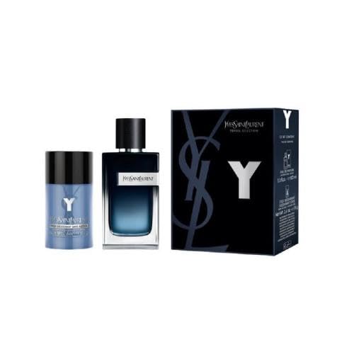 Yves Saint Laurent YSL Y Eau de Parfum 3.4 oz Spray + 2.5 oz Deodorant Stick Gift Set for Men - Fresh & Masculine Fragrance Combo for Day & Night Wear, Work & Special Occasions