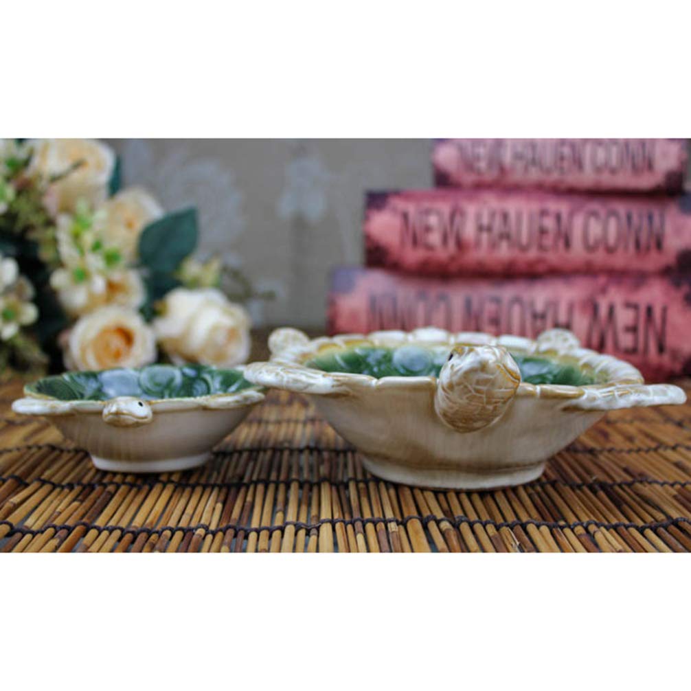 Ceramic Jewelry Dish Tray - Turtle Shaped Key Holder & Vanity Organizer | Decorative Ring Bowl, Key Bowl & Trinket Tray for Home Decor | Perfect for Jewelry Storage, Key Organization & Bathroom Vanity