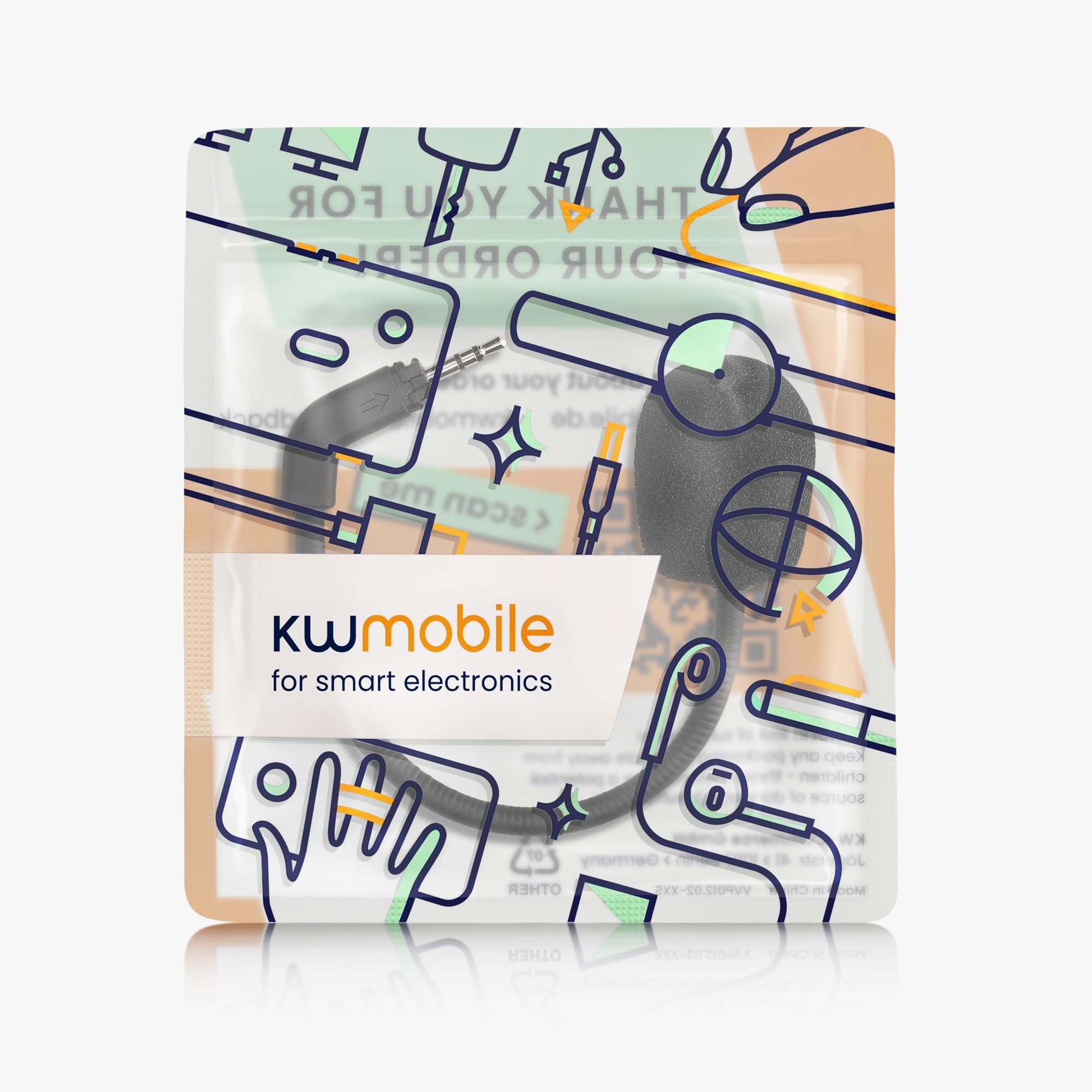kwmobile Replacement Microphone for TurtleBeach Recon 500 Gaming Headset - 3.5mm Jack Cable - Black - Perfect for Online Gaming, Streaming & Voice Chat