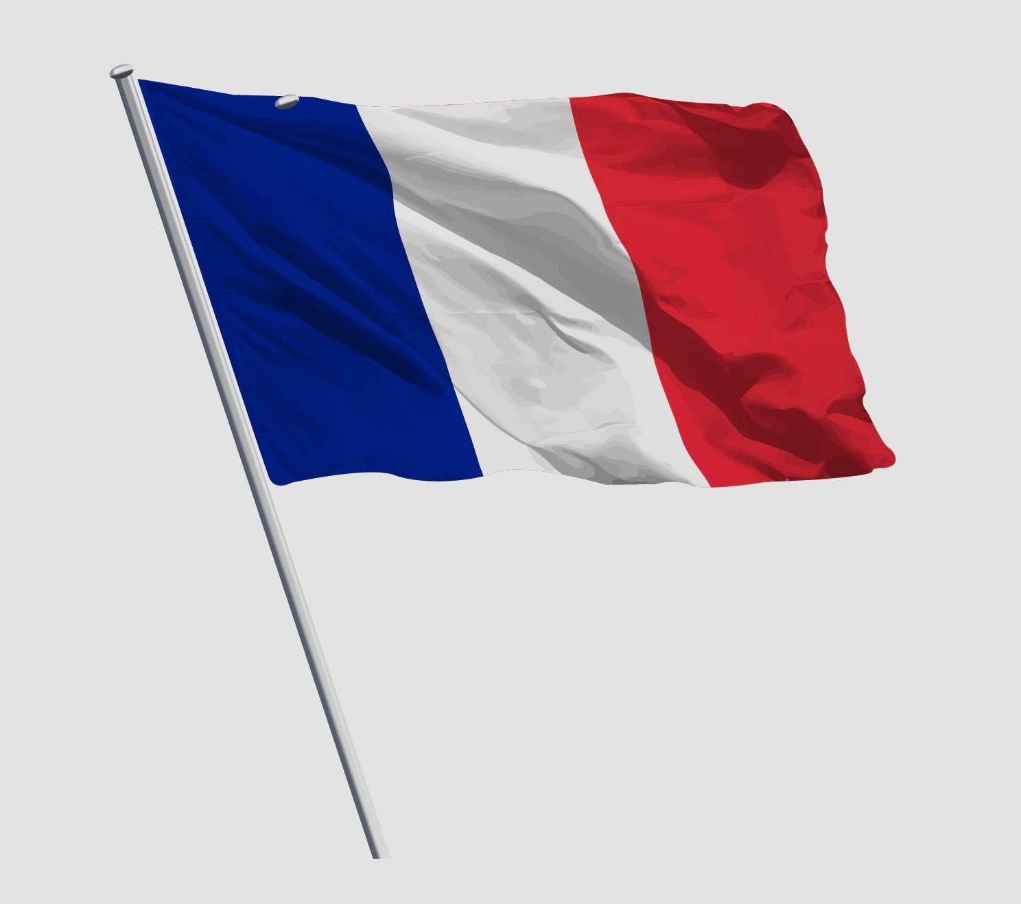 French Flag with Wind-Resistant Fabric - Durable Outdoor Decoration for Garden, Patio & National Holidays | Perfect for Independence Day, Bastille Day & Patriotic Events