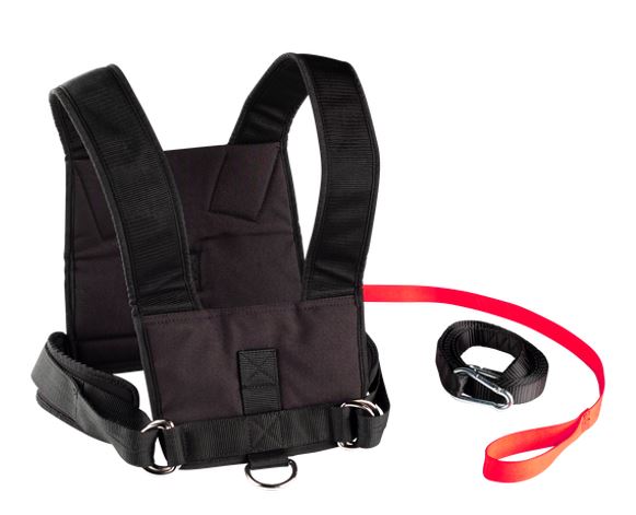 Body Solid BSTSH Sled Harness with Quick Release Strap - Heavy Duty Training Harness for Sled Pushing & Pulling Workouts - Ideal for Football, Strength Training & CrossFit