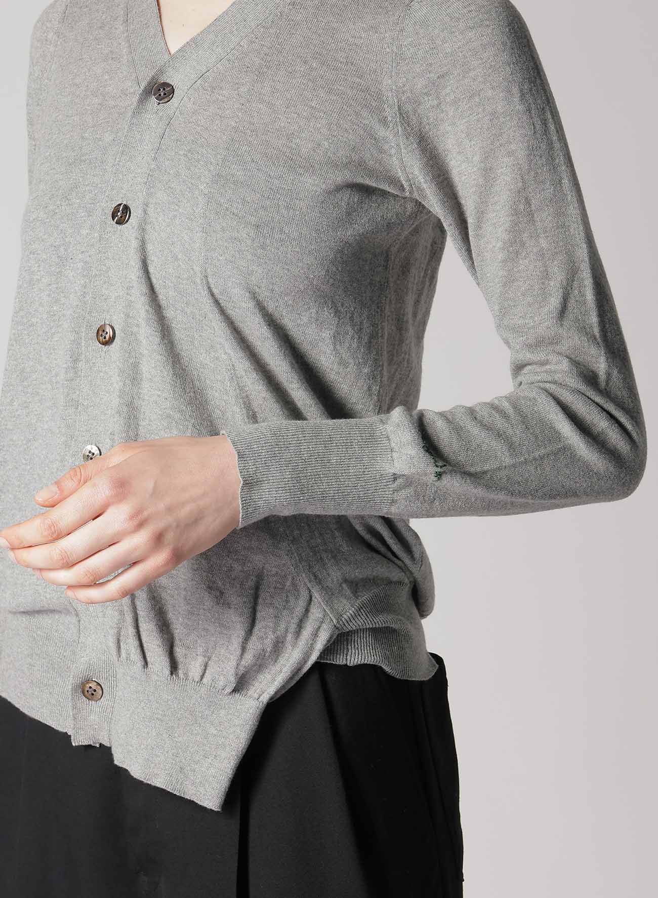 COYARN 32/2 R 14G V-Neck Cardigan Sweater for Women - Soft Knit Pullover for Casual Wear & Office Outfits