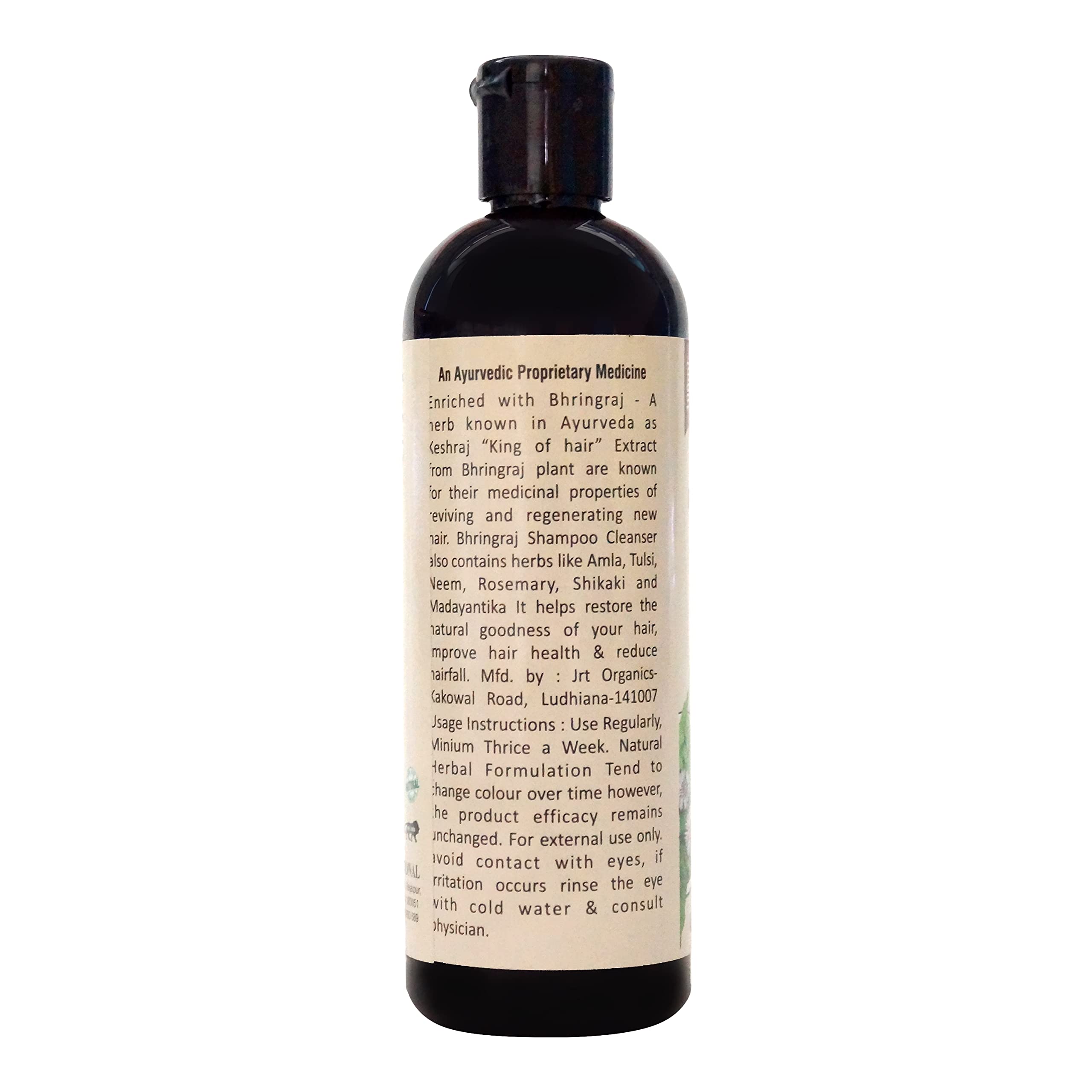 EARTHODOX Bhringraj Natural Hair Cleanser Shampoo - Anti Dandruff, Hair Fall Control & Nourishment for All Hair Types (100ml) | Daily Use for Healthy Scalp & Stronger Hair Growth