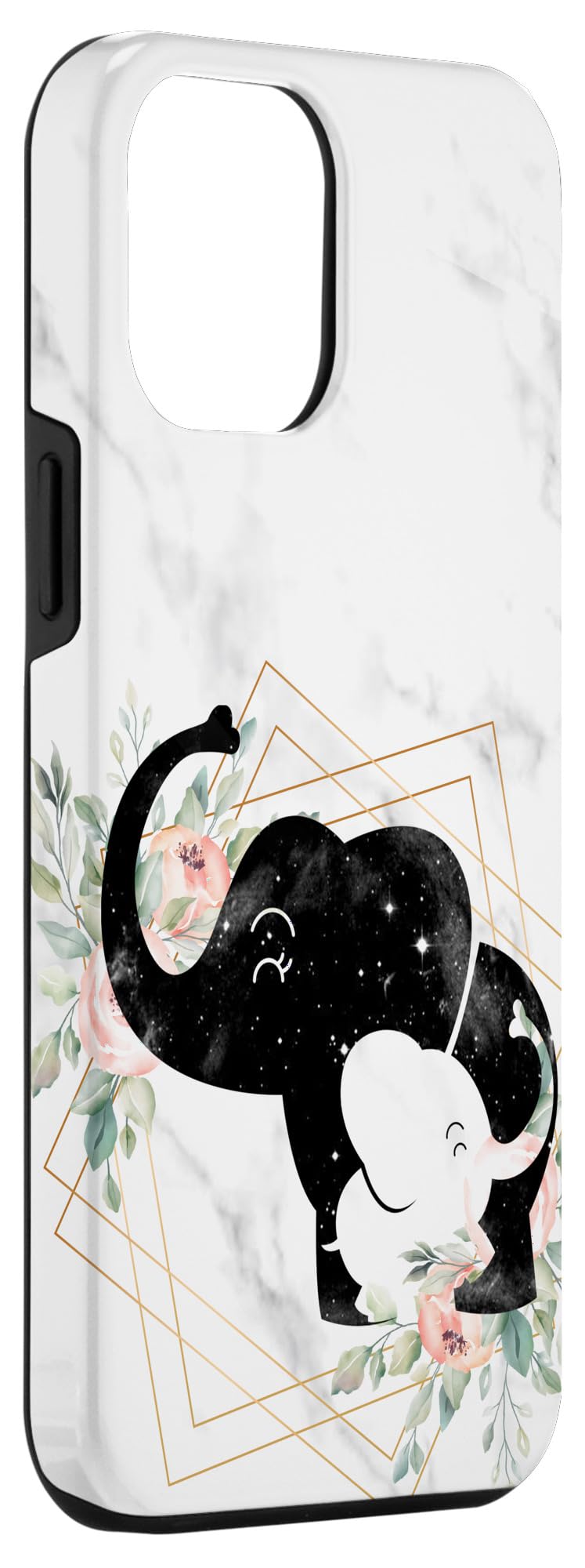 iPhone 12 Pro Max 大象妈妈与宝宝手机壳 - 防滑手机支架 妈妈专用 适用于日常通勤、亲子时光、家庭聚会