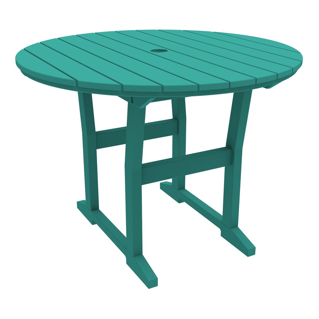 Coastline Cafe Round Dining Table - 36 Inch Modern Kitchen Table for Small Spaces, Breakfast Nook & Apartment - Perfect for Coffee Shops, Restaurants & Home Decor