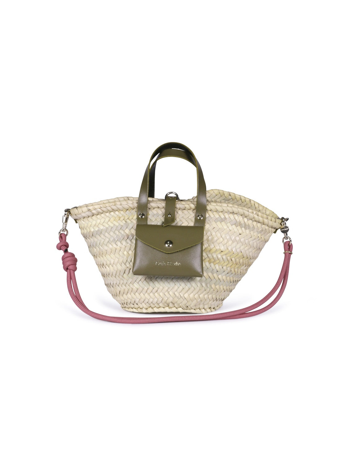 Petite Khaki Chalk Woven Basket - Stylish Storage for Home Decor, Organizing Toys, or Picnic Essentials