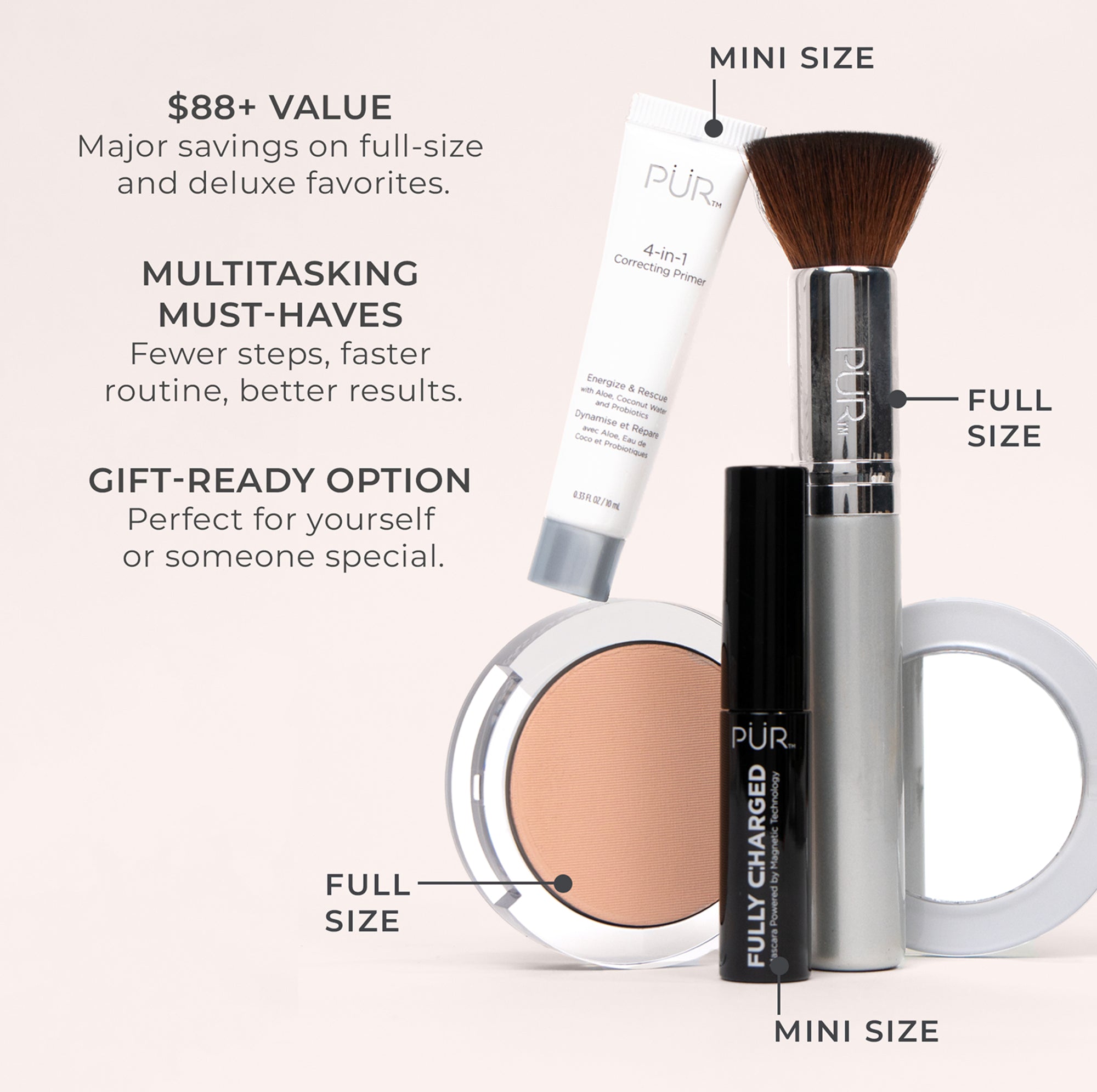 PÜR 5-Piece Start Now Makeup Set - Limited Edition Collection for Flawless Beauty | Perfect for Everyday Glam & Special Occasions