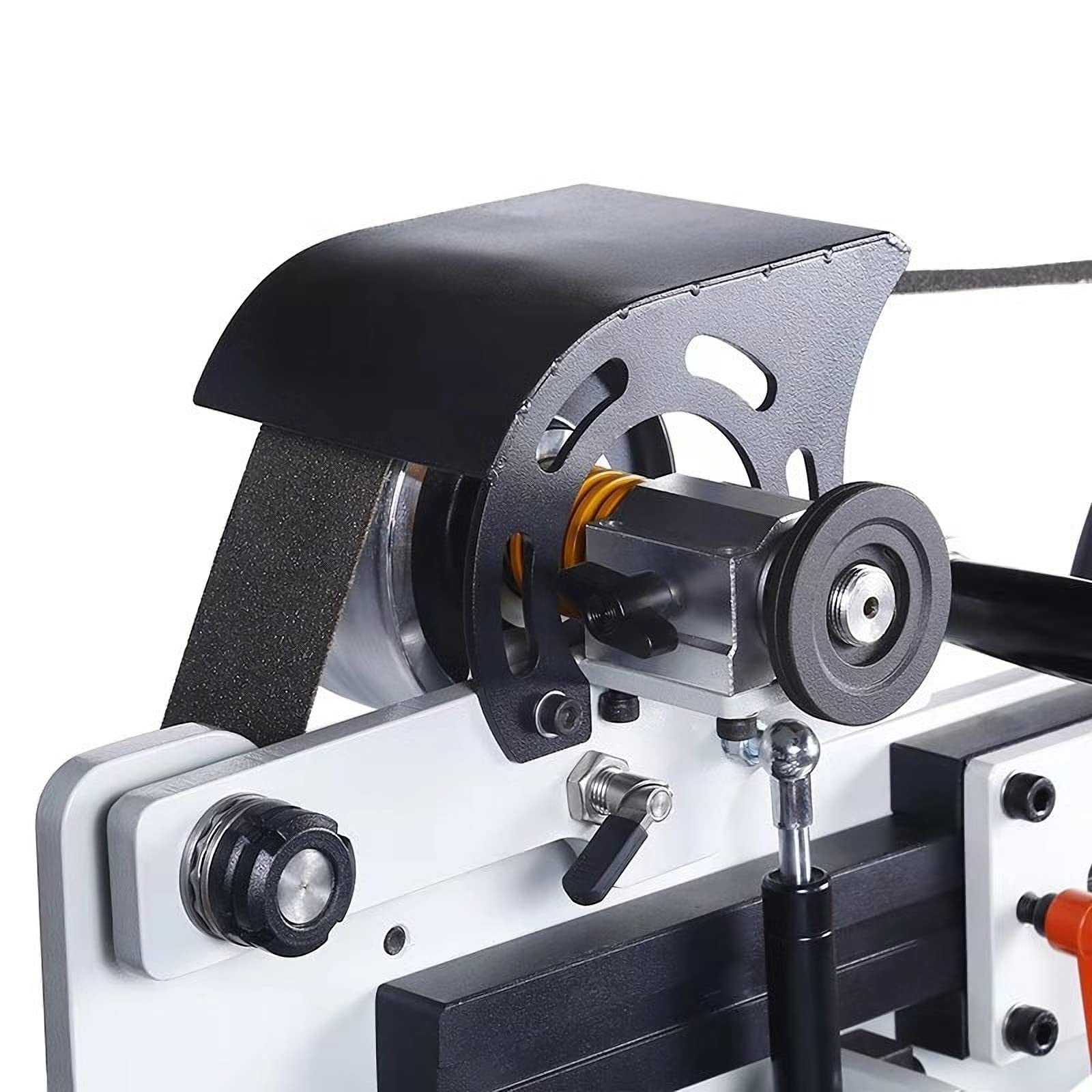 TECHTONGDA 72-Inch Variable Speed Belt Sander Grinder with 3 Grinding Wheels - Vertical & Horizontal Knife Sharpener & Woodworking Tool (220V) - Perfect for Metalworking, Knife Sharpening & DIY Wood Projects