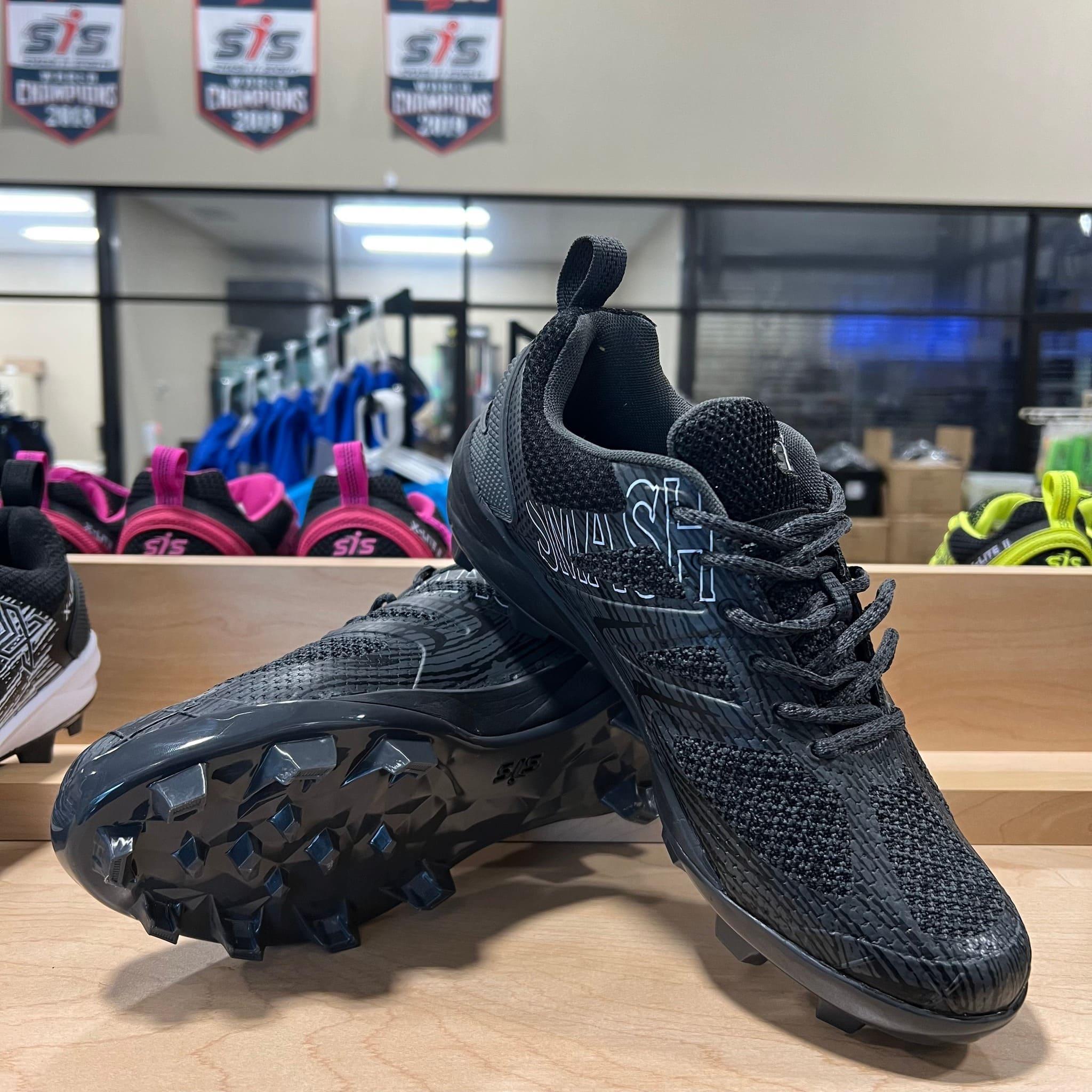 Smash It Sports X Lite Molded Cleat - Black | Lightweight Baseball & Softball Cleats for Men & Women | Perfect for Games, Training & Outdoor Sports
