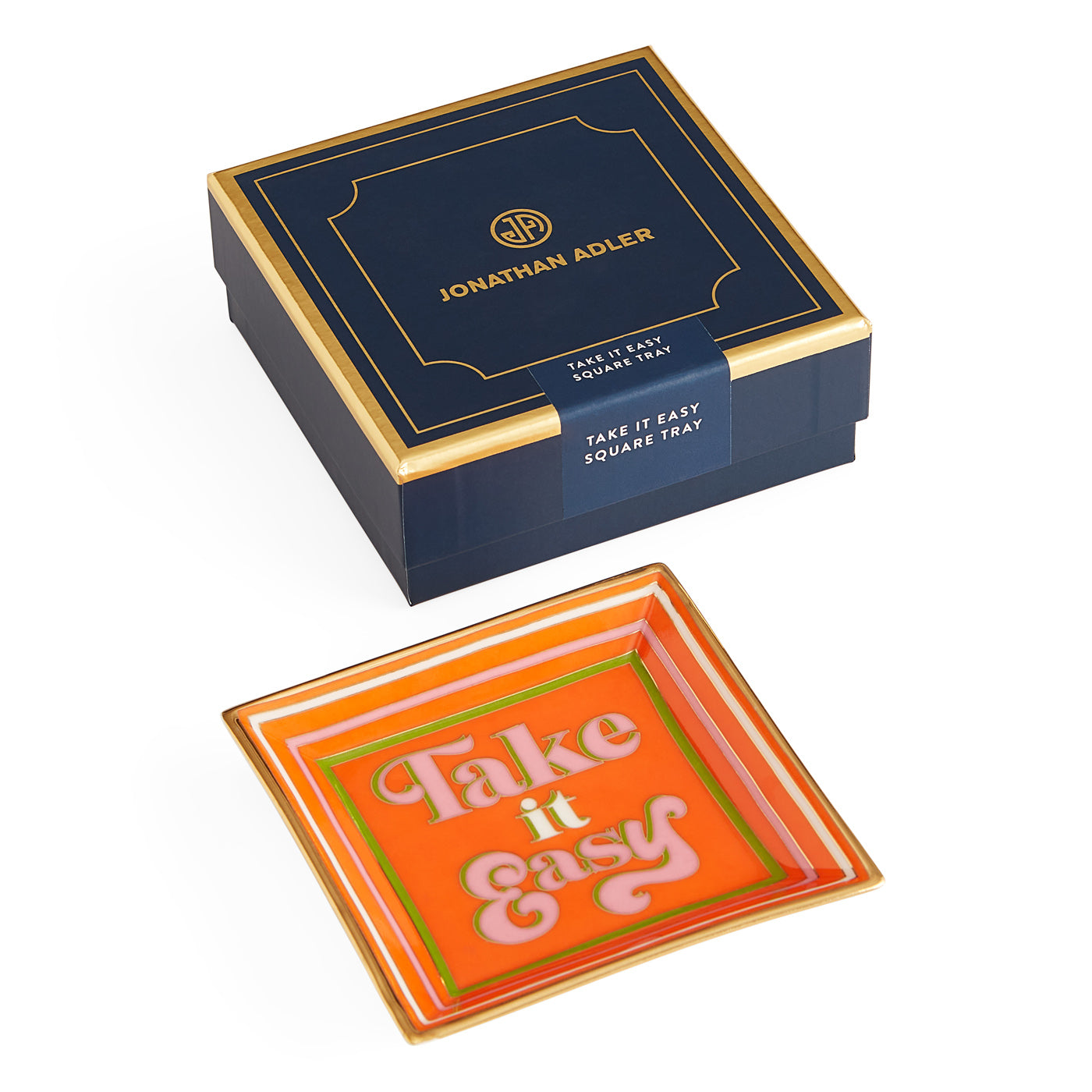 Take It Easy Square Tray - Stylish Bamboo Serving Tray for Coffee, Tea, Breakfast in Bed | Perfect for Home Decor, Dining & Gifting
