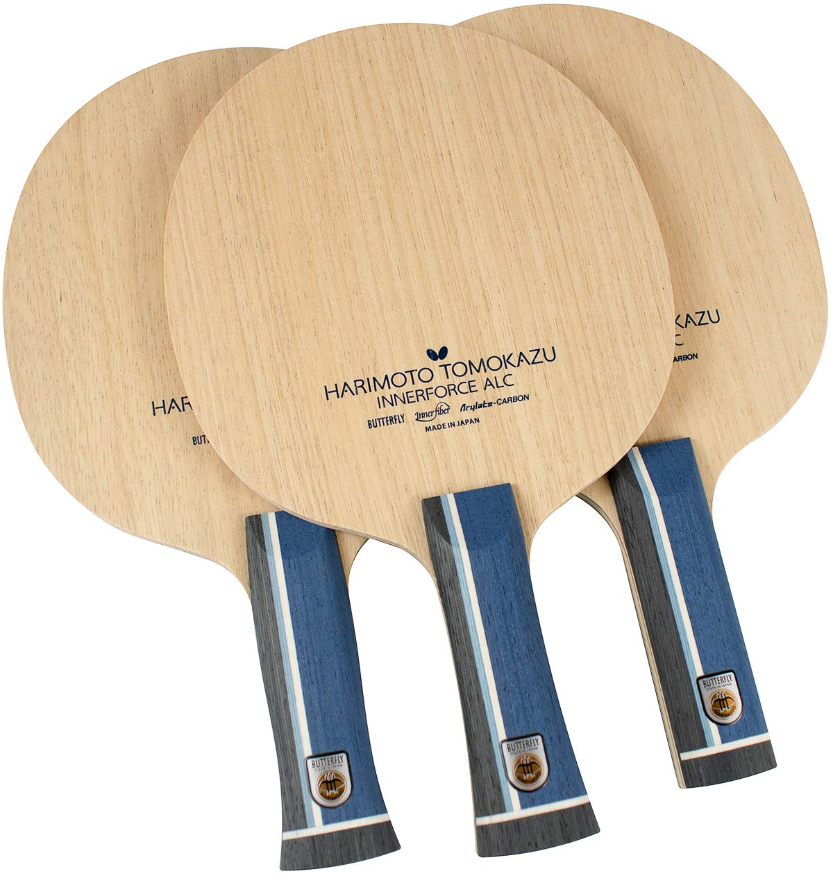 Butterfly Harimoto Innerforce ALC Table Tennis Blade - Professional AL Carbon Fiber Ping Pong Racket with AN, FL, ST Handles - Made in Japan - Perfect for Competitive Play & Training