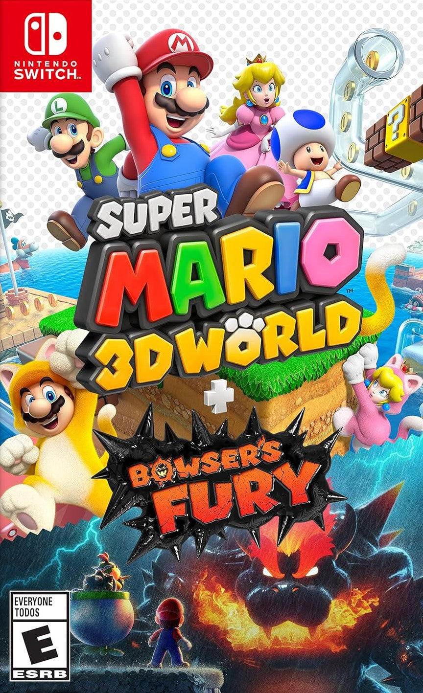 Super Mario 3D World + Bowser's Fury - Nintendo Switch Game | Adventure Platformer with Multiplayer Co-op | Perfect for Family Game Nights & Mario Fans