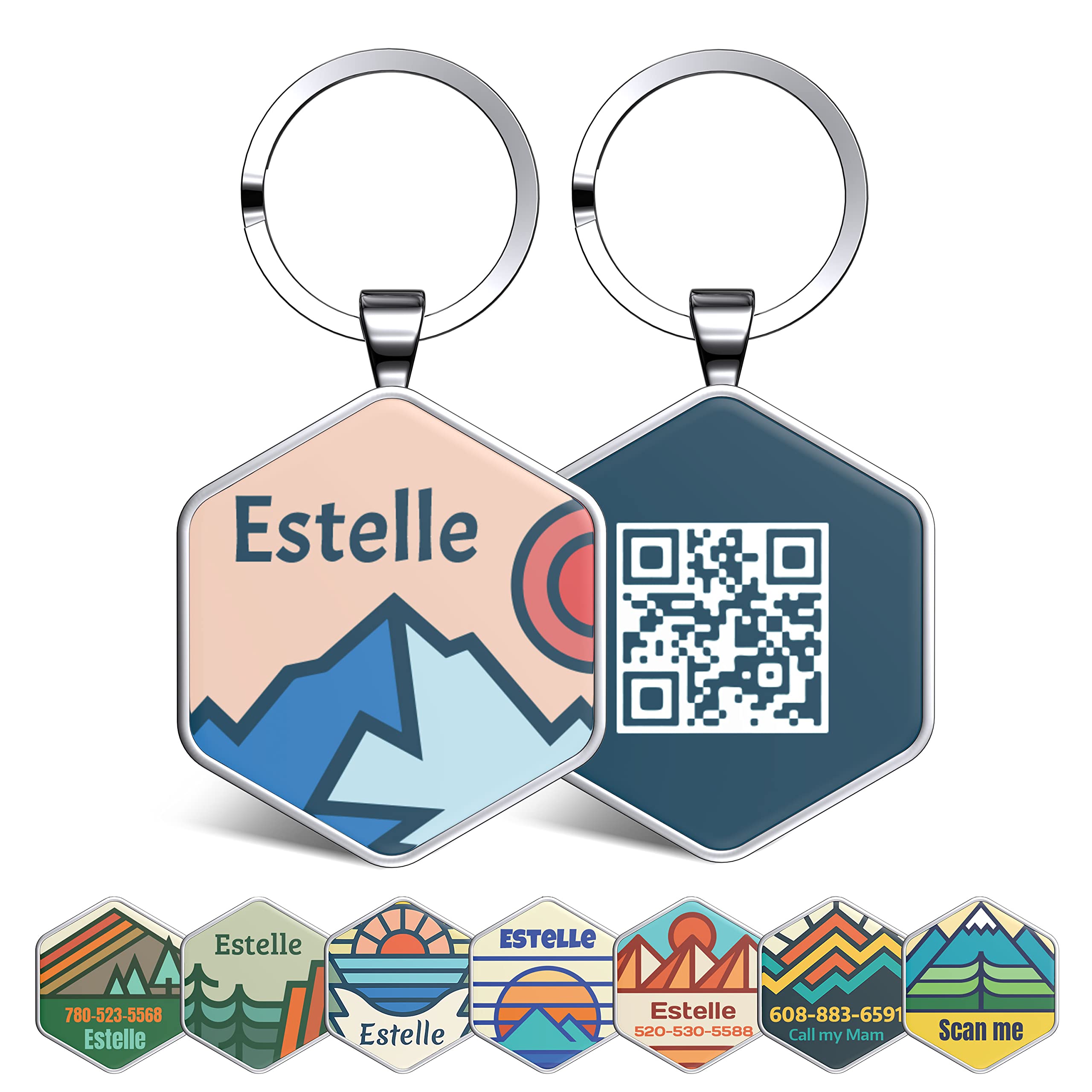 Personalized QR Code Dog Tag - Smart Pet ID Tag with Instant Location Alerts via Email | Custom Engraved Pet Tags for Dogs & Cats | Perfect for Lost Pet Recovery & Daily Safety