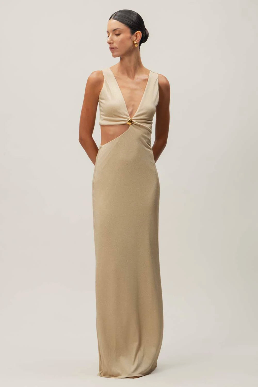 Elegant Brigitte Maxi Dress for Women - Flowy Long Summer Dress with Pockets - Perfect for Beach, Vacation & Casual Outings