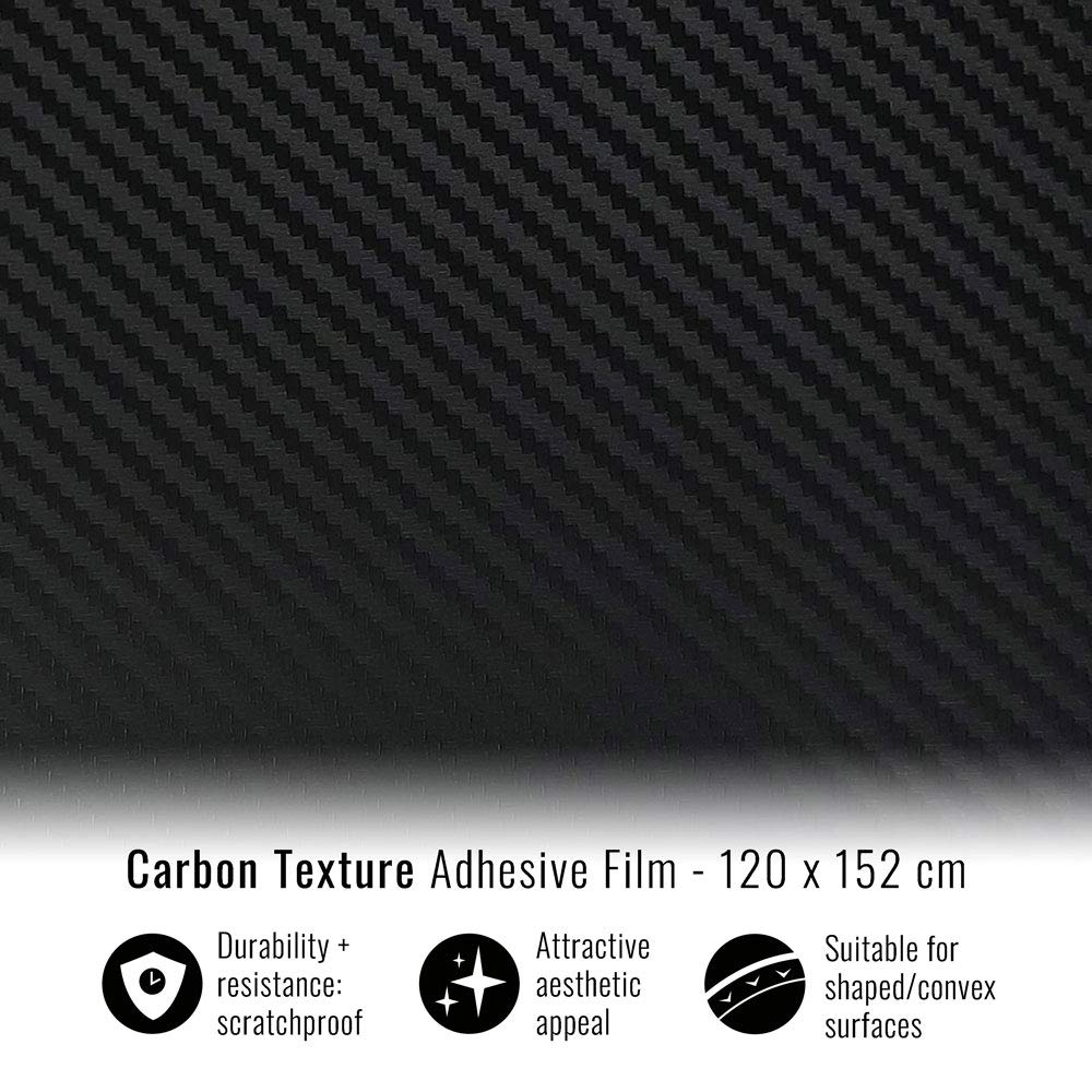 Premium Carbon Fiber Adhesive Film Sheet for Car Bonnet Hood Protection - 47.2