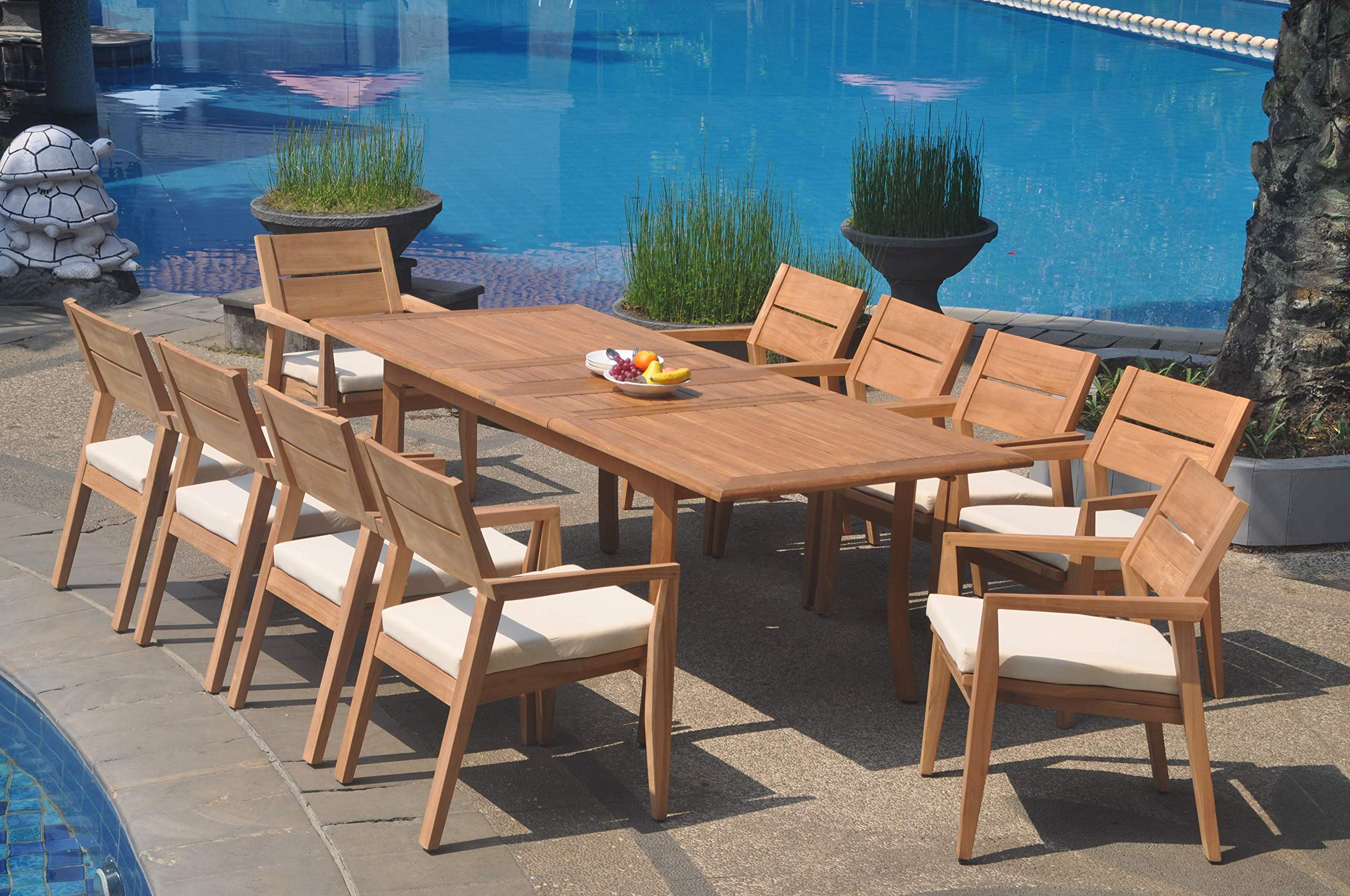 Premium 11-Piece Outdoor Teak Dining Set - 94