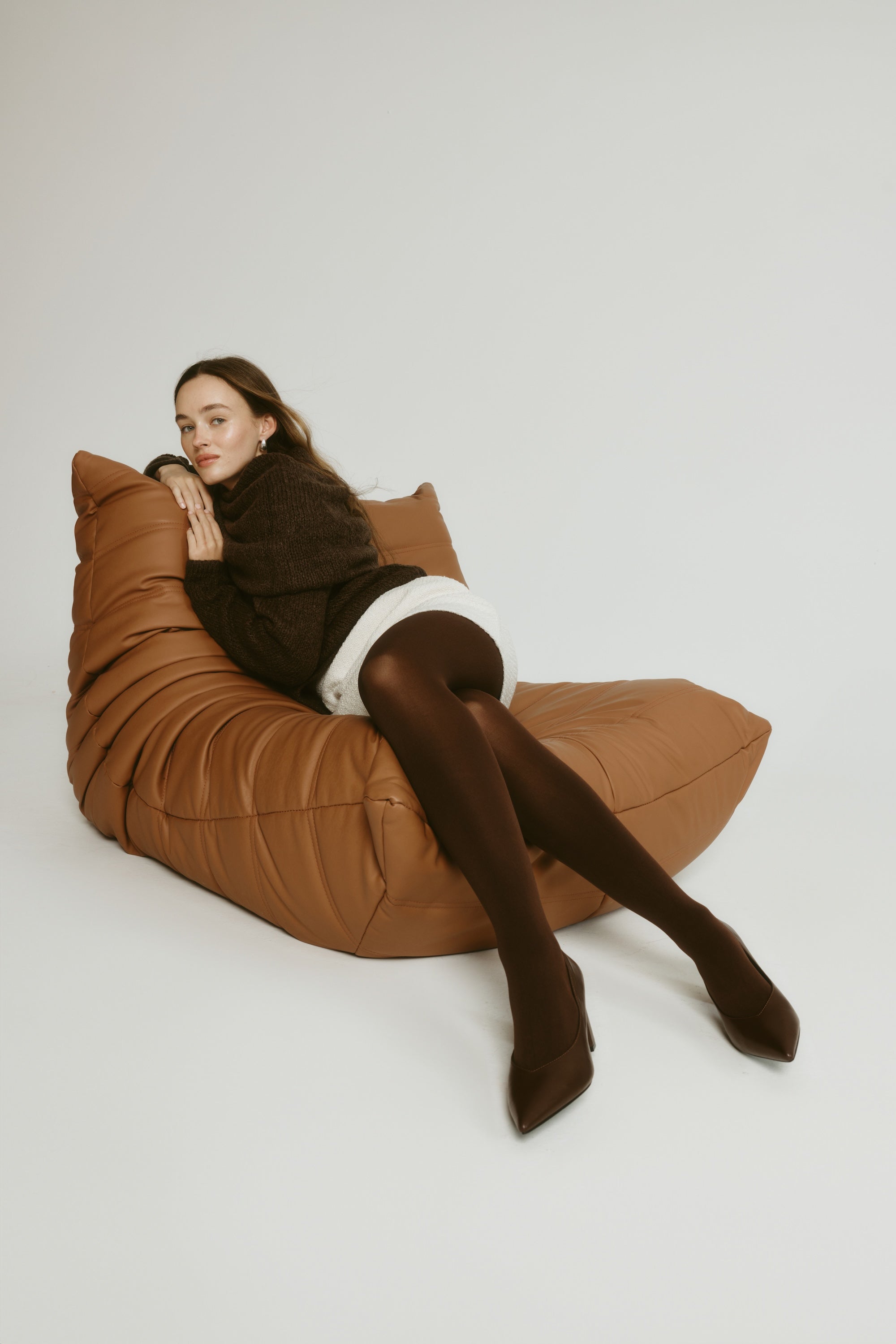 Elliot Block Heel Pumps for Women - Chocolate Brown Leather Comfortable Work Shoes | Perfect for Office, Business Meetings & Professional Events