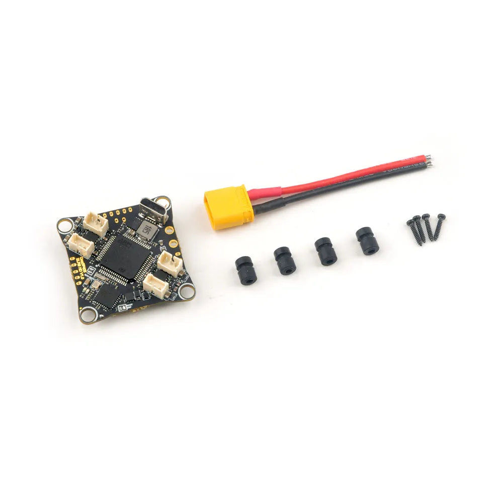 Happymodel CrazyF405HD ELRS 1-2S AIO Flight Controller with Built-in UART ELRS Receiver & 12A BLHELI_S ESC - Perfect for FPV Drone Racing and DIY Quadcopter Builds