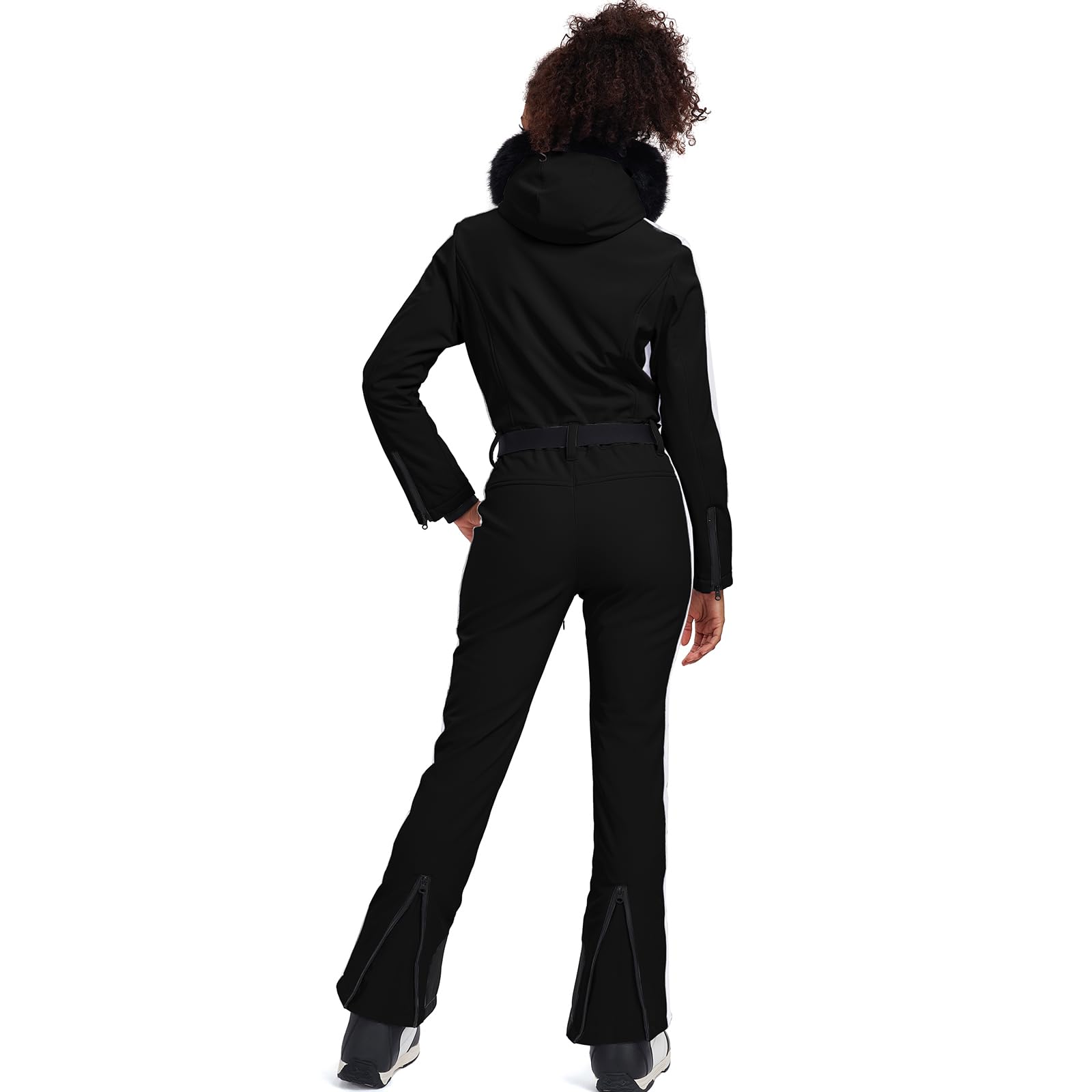 HOTIAN Women's Slim Fit Waterproof Ski Suit - Winter Snowboard Overalls Jumpsuit for Outdoor Snow Sports & Cold Weather Activities