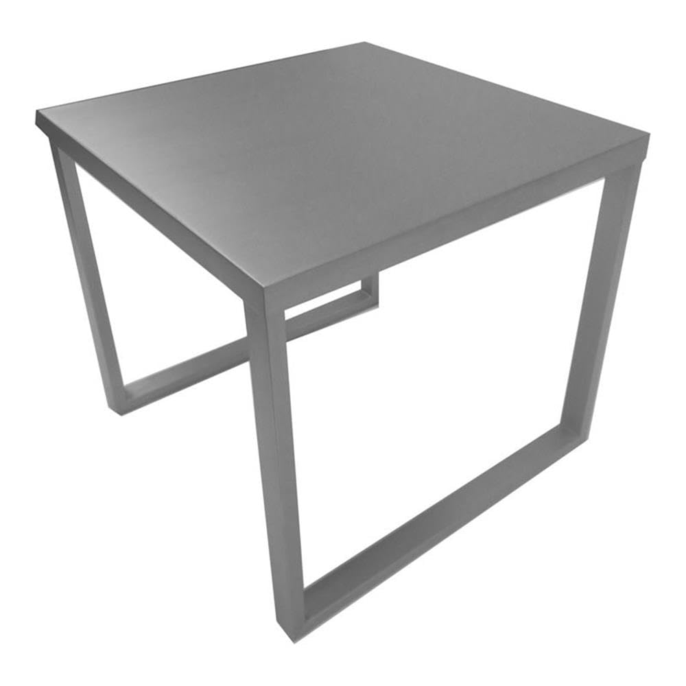 Modern Clark Side Table in Silver - Stylish & Compact Nightstand for Bedroom, Living Room, or Office