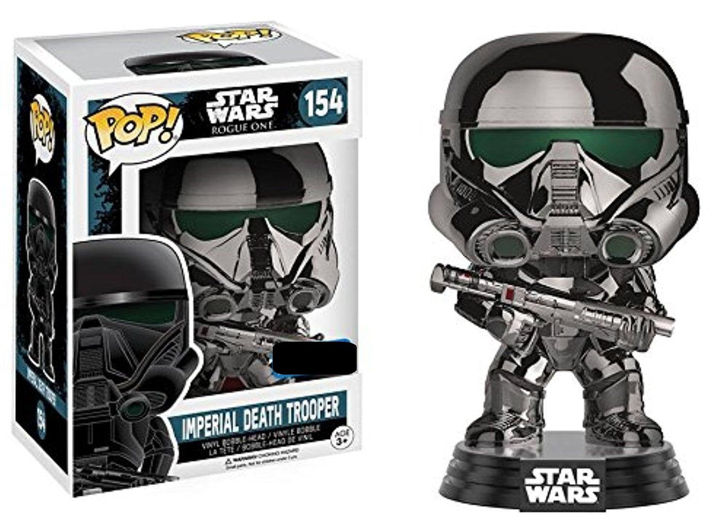 Funko POP Star Wars Rogue One Exclusive Chrome Imperial Death Trooper Collectible Figure - Perfect for Star Wars Fans, Collectors & Home Office Display