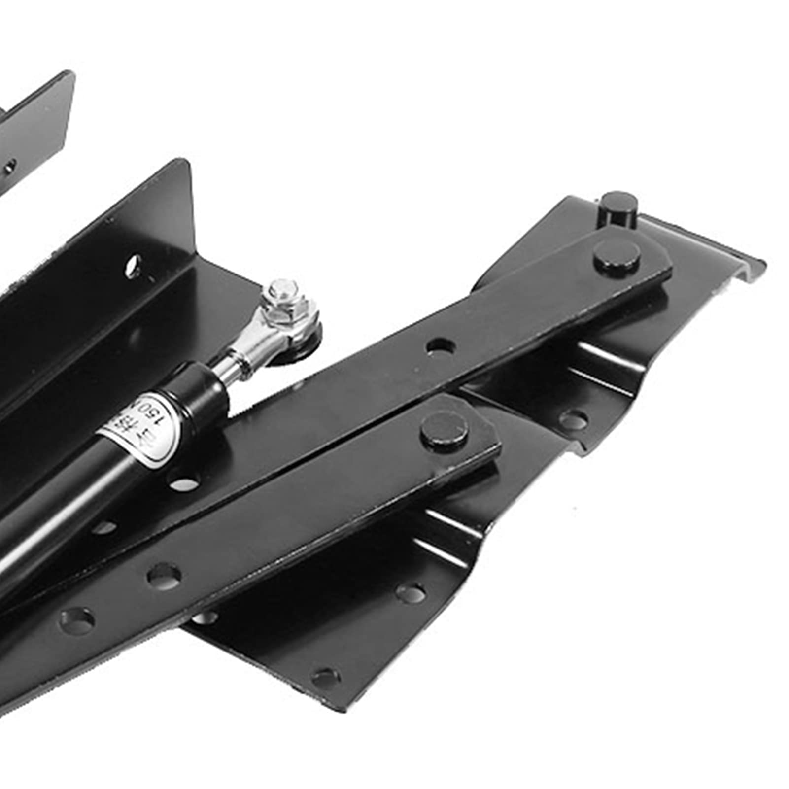 1 Pair Gas Hydraulic Folding Table Mechanism - Adjustable Lift Top Coffee Table Hardware, Standing Desk Frame Hinge Bracket for Home Office & Living Room Furniture