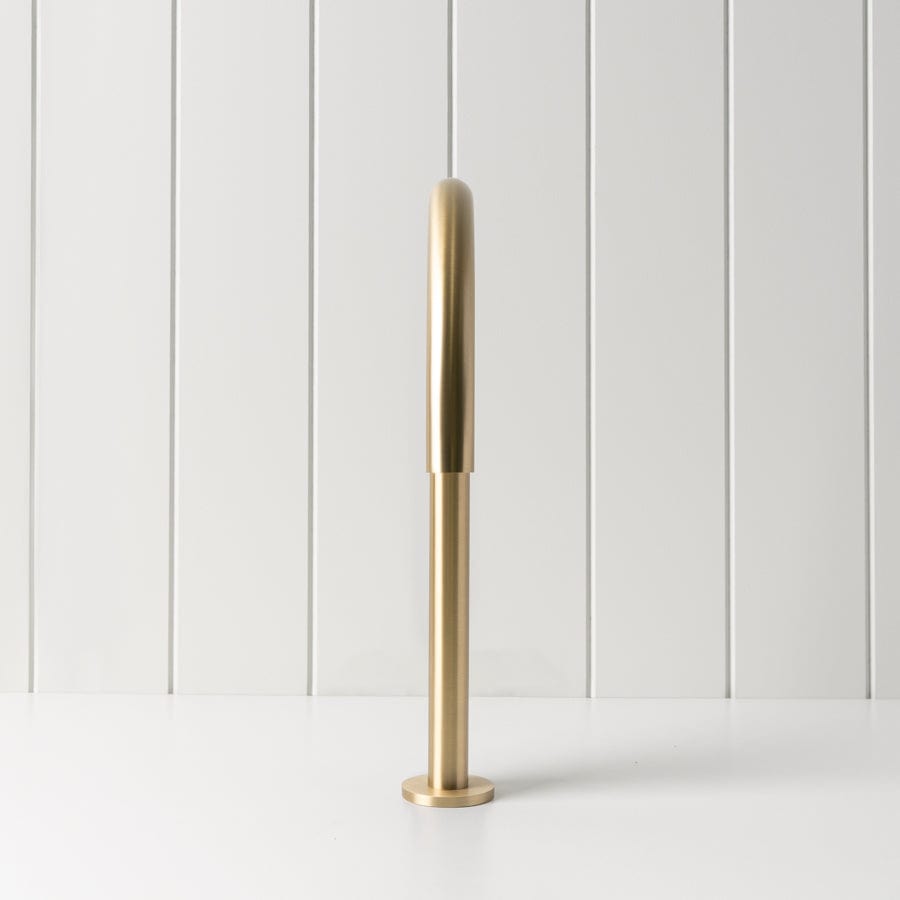Sydney Basin Spout Brushed Brass - Premium Bathroom Faucet for Modern Sink - Perfect for Home Renovation & Luxury Bathroom Design