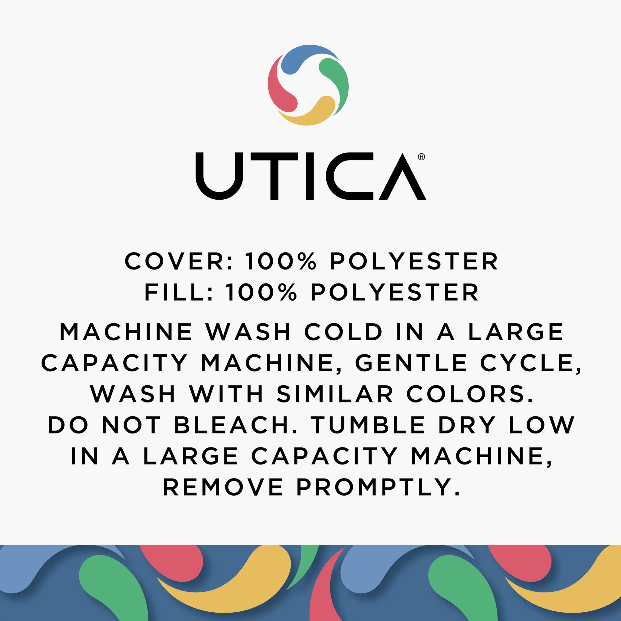Utica® Solid Reversible King Size Green Comforter Set - 100% Cotton Bedding for All Seasons | Perfect for Master Bedroom, Guest Room & Cozy Home Decor