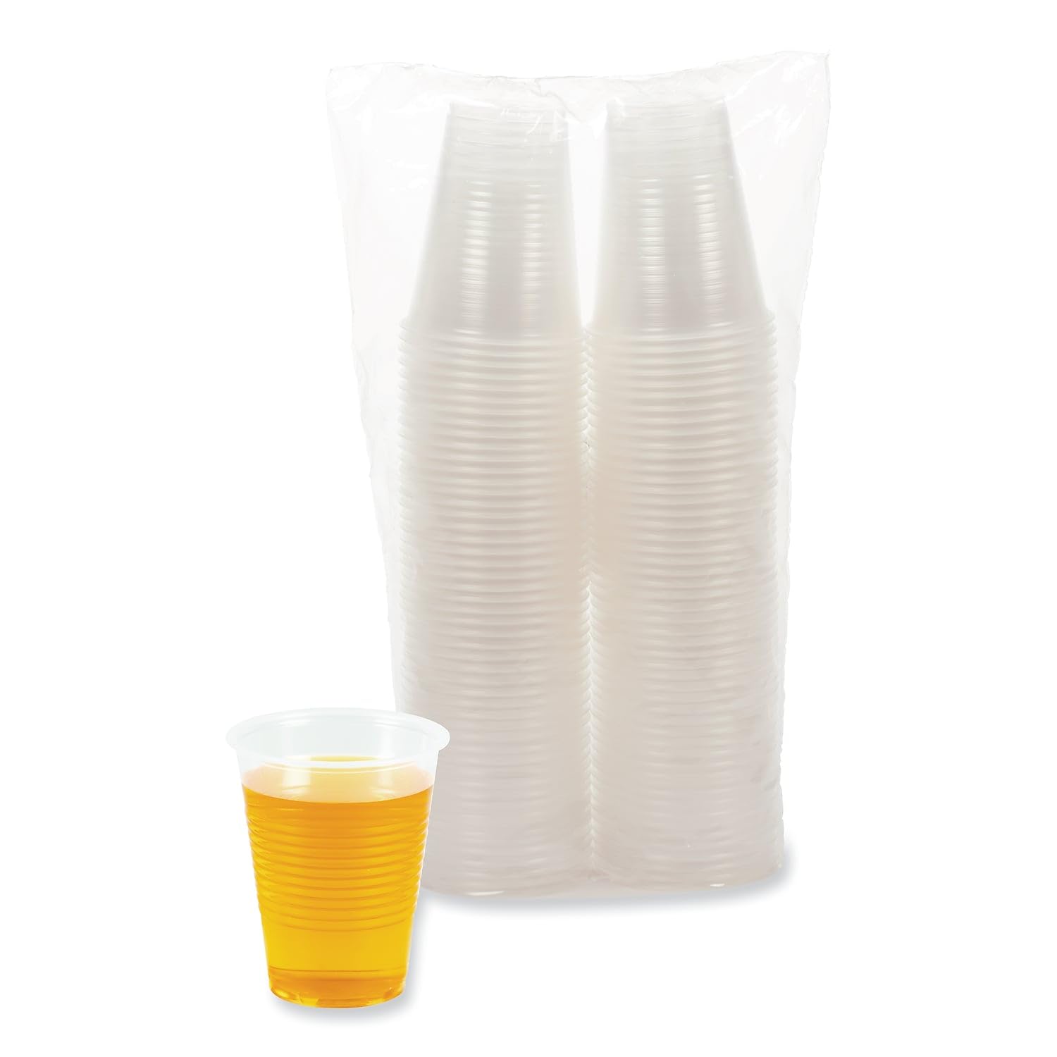 Boardwalk BWKTRANSCUP10PK - 10-Pack Clear Plastic Cold Cups for Parties, Picnics & Beverage Serving - BPA-Free, Reusable Drinkware for Smoothies, Iced Coffee & Cocktails
