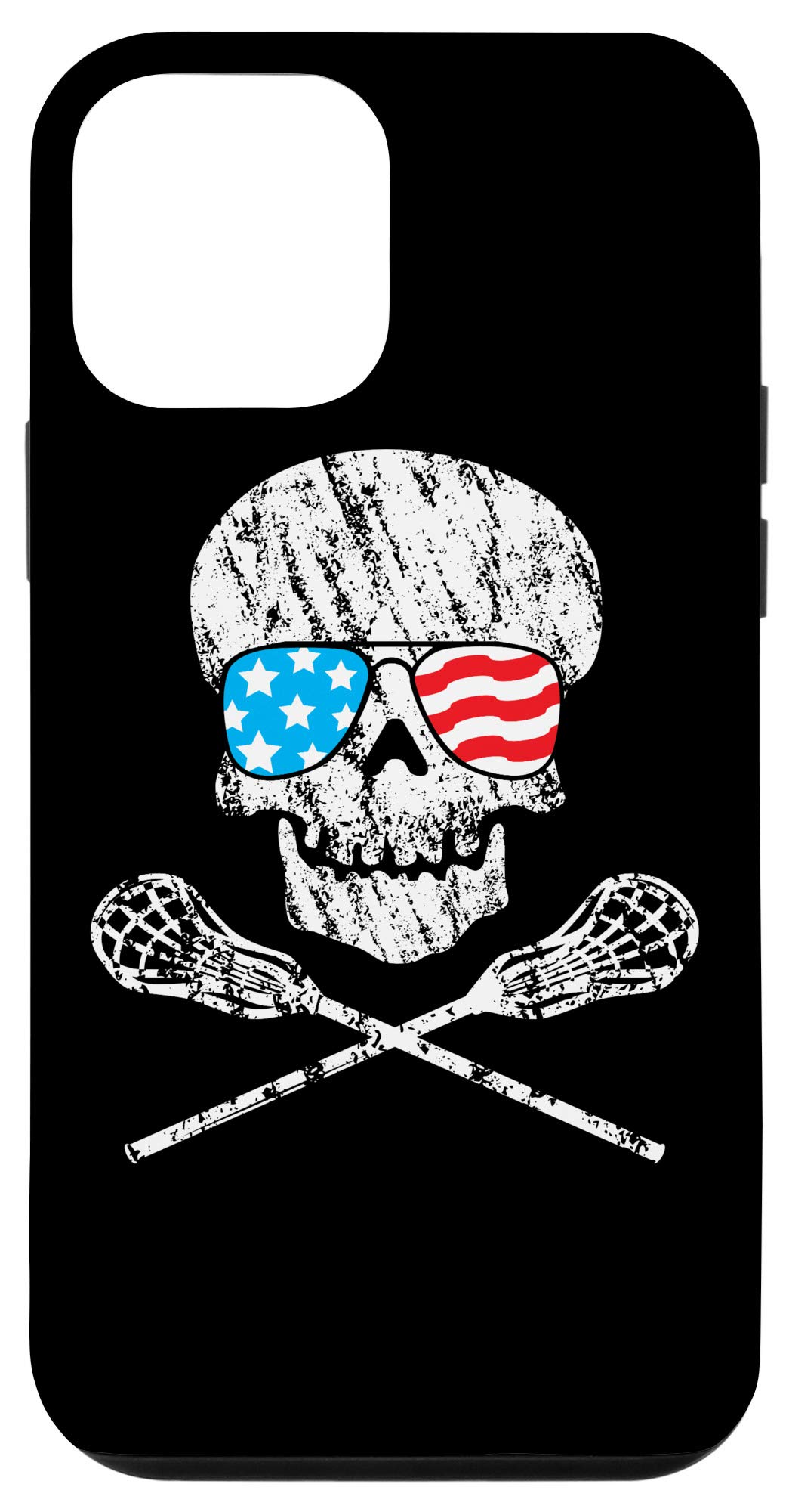 iPhone 12 Mini Skull Phone Case - Trendy Protective Cover for Teen Girls | Perfect Lacrosse Gift & Everyday Use for School, Sports, and Parties