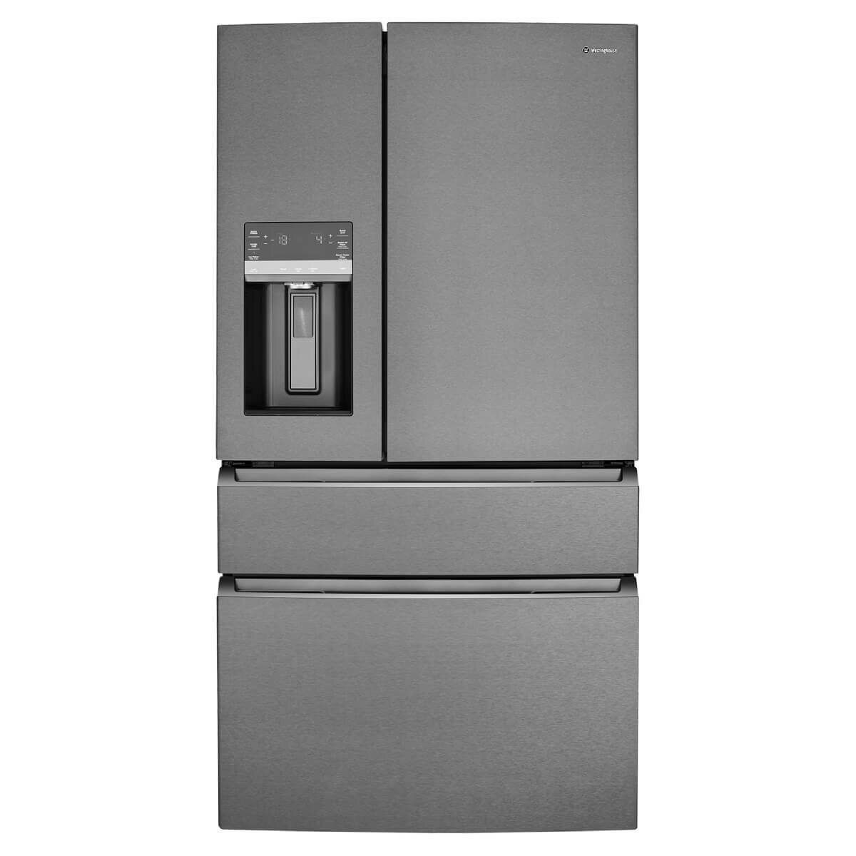Westinghouse 609L French Door Refrigerator with Dark Stainless Steel Finish - WHE6170BB - Perfect for Modern Kitchens & Large Family Homes