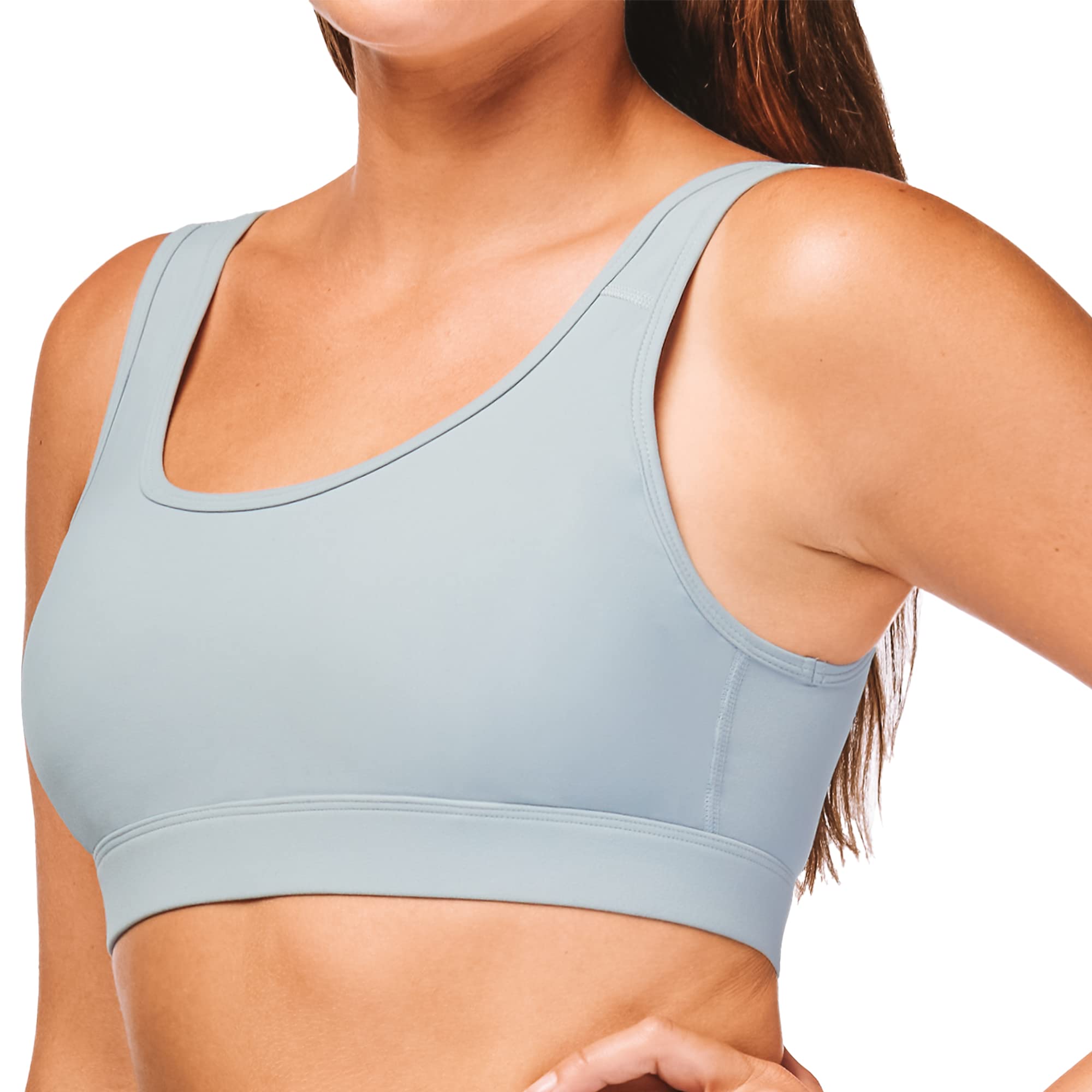 Stelle Women's Full Coverage Strappy Sports Bra - Criss Cross Back Yoga Bra with Padding for Workout & Gym - Perfect for Yoga, Running, and High-Impact Activities