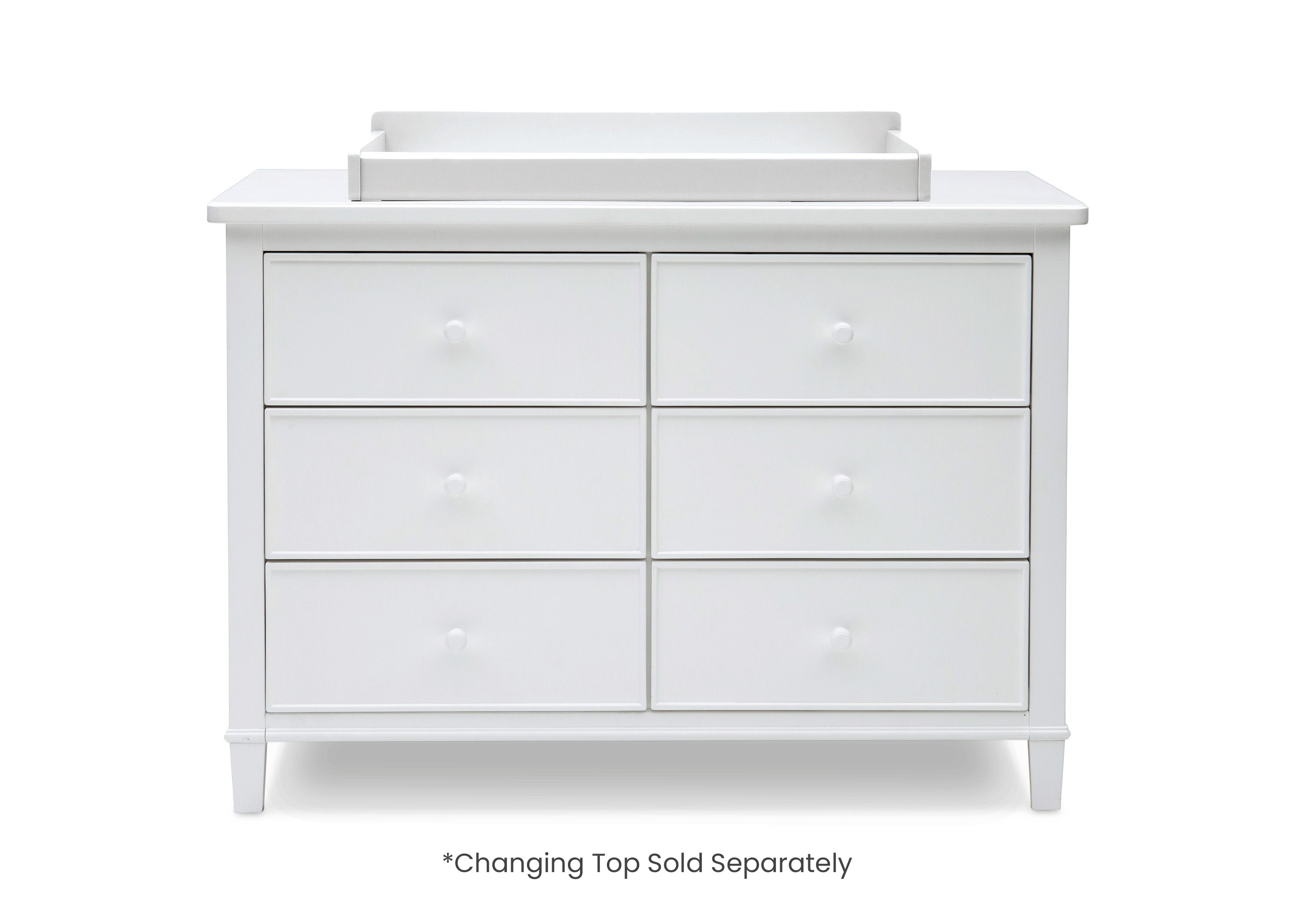 Haven 6-Drawer Dresser with Interlocking Drawers - Sturdy Wooden Chest of Drawers for Bedroom Storage & Organization - Perfect for Master Bedroom, Guest Room or Nursery Closet