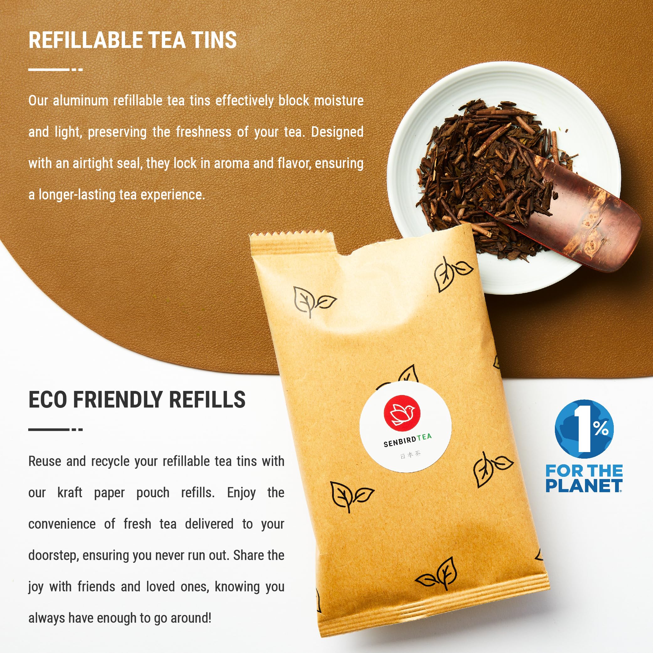Organic Hojicha Japanese Roasted Green Tea - Premium Loose Leaf Tea from Shizuoka, Japan - 1.76oz/50g in Airtight Tin - Perfect for Relaxation, After Dinner or Cold Weather Warmth