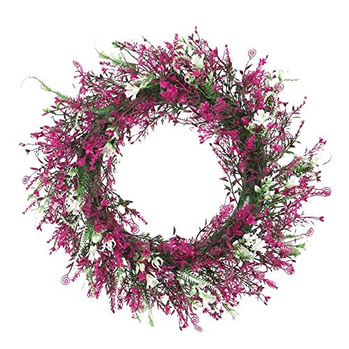 Artificial Phoenix Tail Leaf Wreath - 45cm Elegant Door Garland for Wedding, Home Decor, Front Door, Wall Hanging | Perfect for Boho, Farmhouse & Rustic Style Decorations