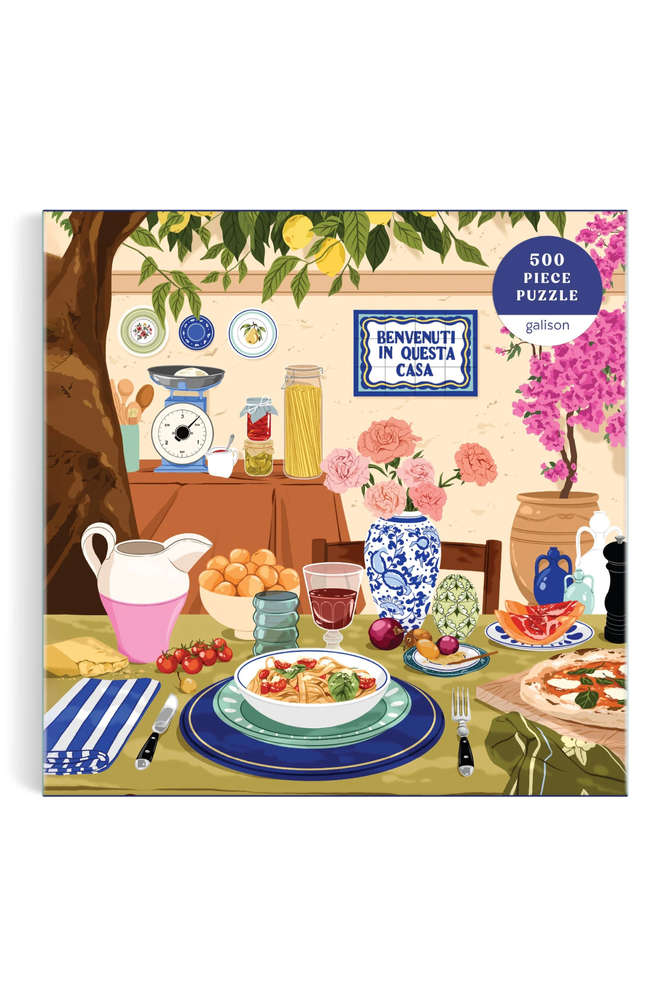Tuscan Afternoon 500-Piece Jigsaw Puzzle - Relaxing Italian Landscape Art for Adults & Teens - Perfect for Family Game Nights & Stress Relief