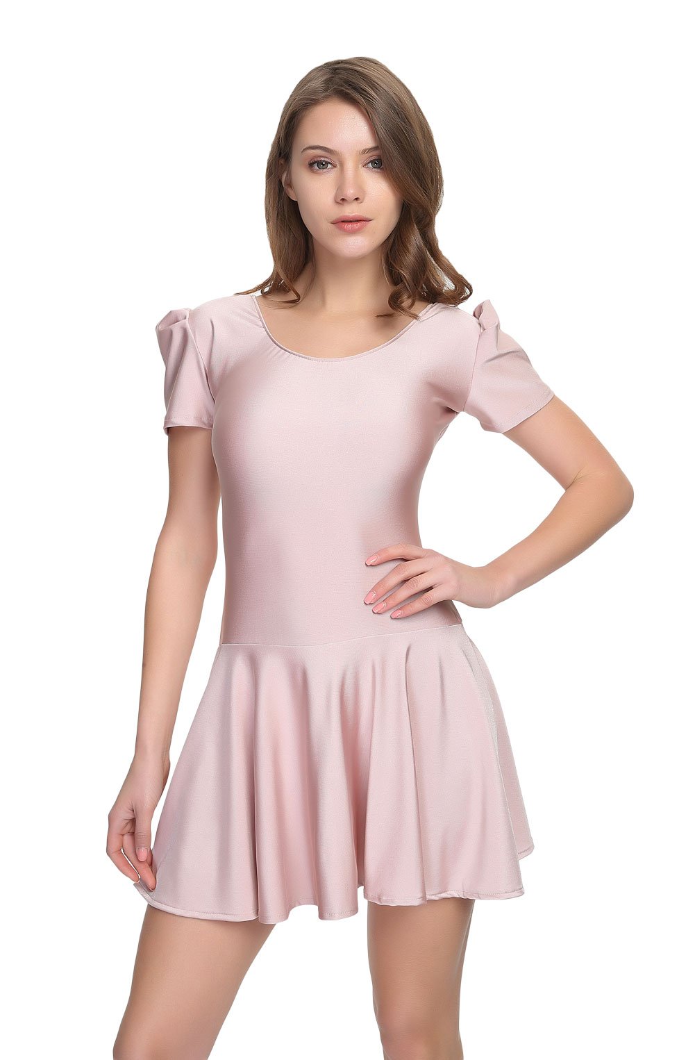 Lycra Skirted Leotard Dance Leotard for Adults & Kids - Ballet, Jazz, Gymnastics & Performance Wear