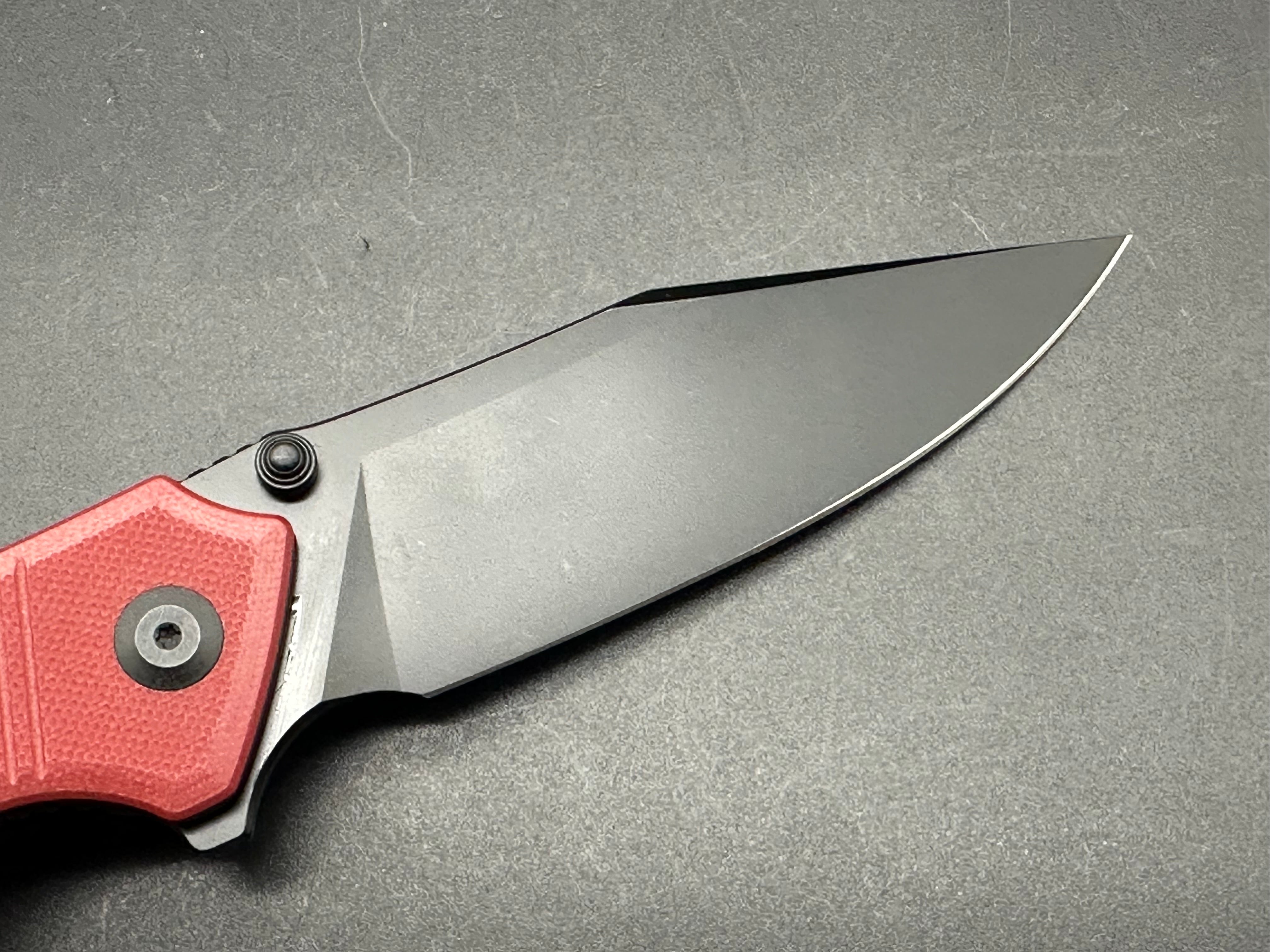 CIVIVI TRANQUIL FOLDING KNIFE - Burgundy G10 Handle, 14C28N Clip Point Plain Black Blade (Model C23027-2) | EDC, Outdoor Camping, Survival & Everyday Carry Pocket Knife