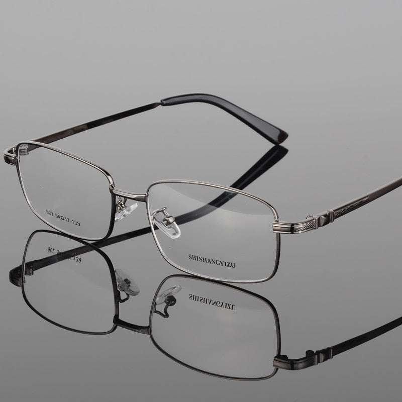 Bclear Men's Full Rim Eyeglasses Gold Plated Frame S902 - Stylish Reading Glasses for Work, Driving & Daily Use