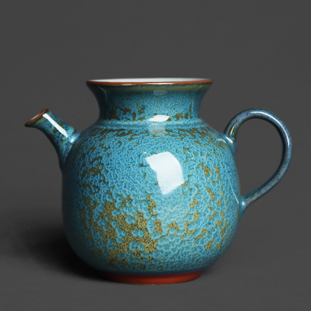 Premium Handmade Jun Kiln Tianmu Teacup - Authentic Chinese Ceramic Tea Cup for Gongfu Tea Ceremony, Perfect for Home, Office, or Gift Giving