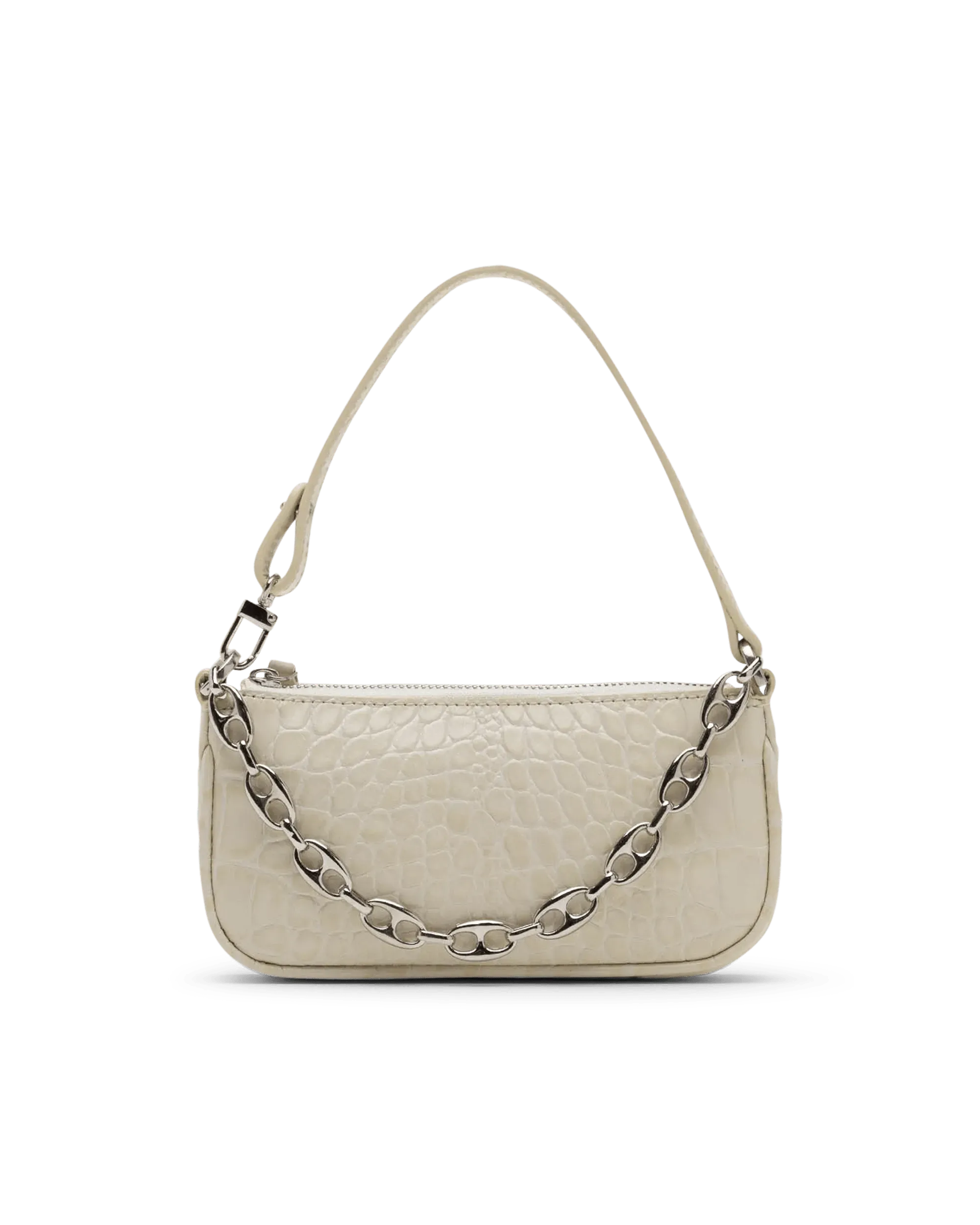 Mini Rachel Croc Effect Shoulder Bag for Women - Stylish Vegan Leather Crossbody Purse, Fashionable Small Handbag for Daily Use, Work, Shopping & Travel