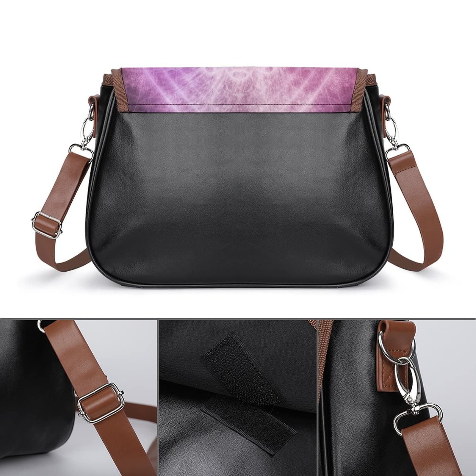 Stylish Women's Crossbody Bag - Genuine Leather Shoulder Purse for Everyday Use, Classic Hobo Satchel in Pink | Perfect for Work, Travel & Shopping