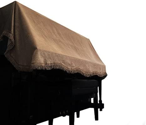 Premium Upright Piano Cover - Dustproof & Scratch-Resistant Protection - Elegant Brown Tailored Fit for Pianos Up to 60.2