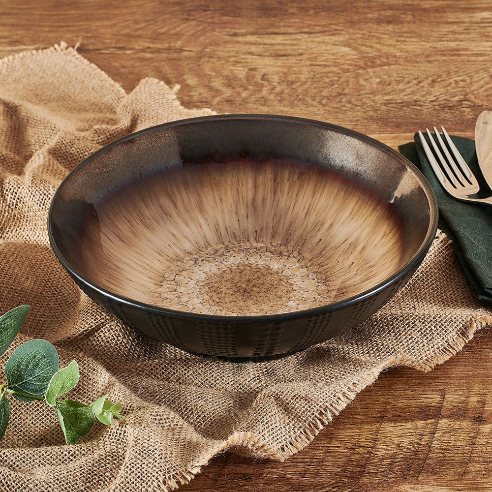 Verona Cream Vegetable Serving Bowl - Elegant Ceramic Salad Bowl for Dining, Entertaining & Home Decor | Perfect for Salads, Pasta, Fruits & Centerpieces