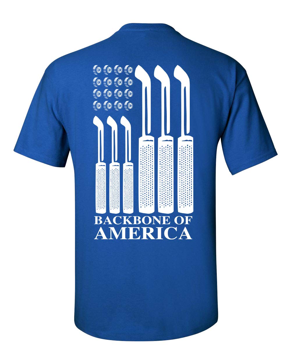 Backbone of America Trucker Unisex Crewneck Short Sleeve T-Shirt | Comfortable Cotton Tee for Men & Women | Perfect for Road Trips, Trucking, and Casual Wear