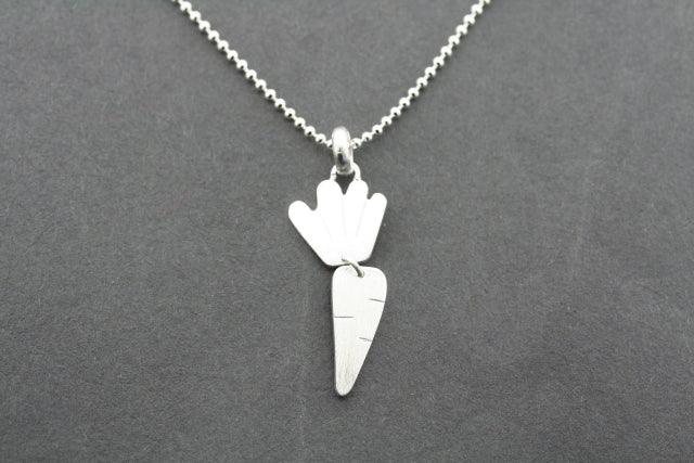 2-Piece Carrot Pendant Necklace with 45cm Ball Chain - Perfect for Easter Gifts, Spring Fashion & Vegetable Lover Jewelry
