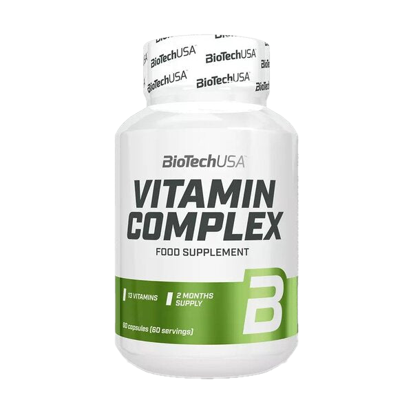BioTechUSA Vitamin Complex - 60 Capsules for Immune Support, Energy Boost & Overall Wellness | Daily Multivitamin Supplement for Men & Women