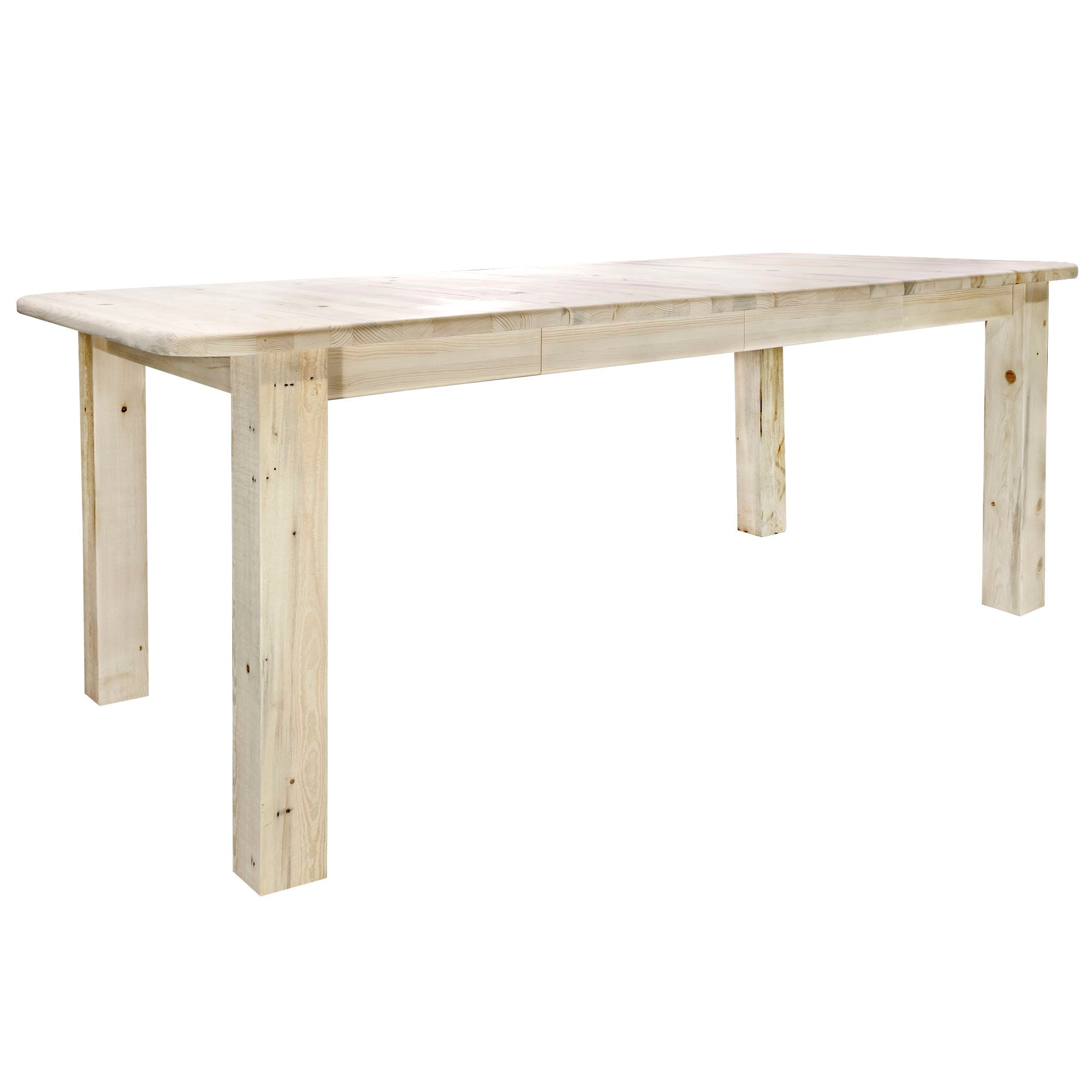 Homestead 4-Post Dining Table with Two 18-Inch Leaves - Expandable Farmhouse Style Dining Table for Family Gatherings & Dinner Parties