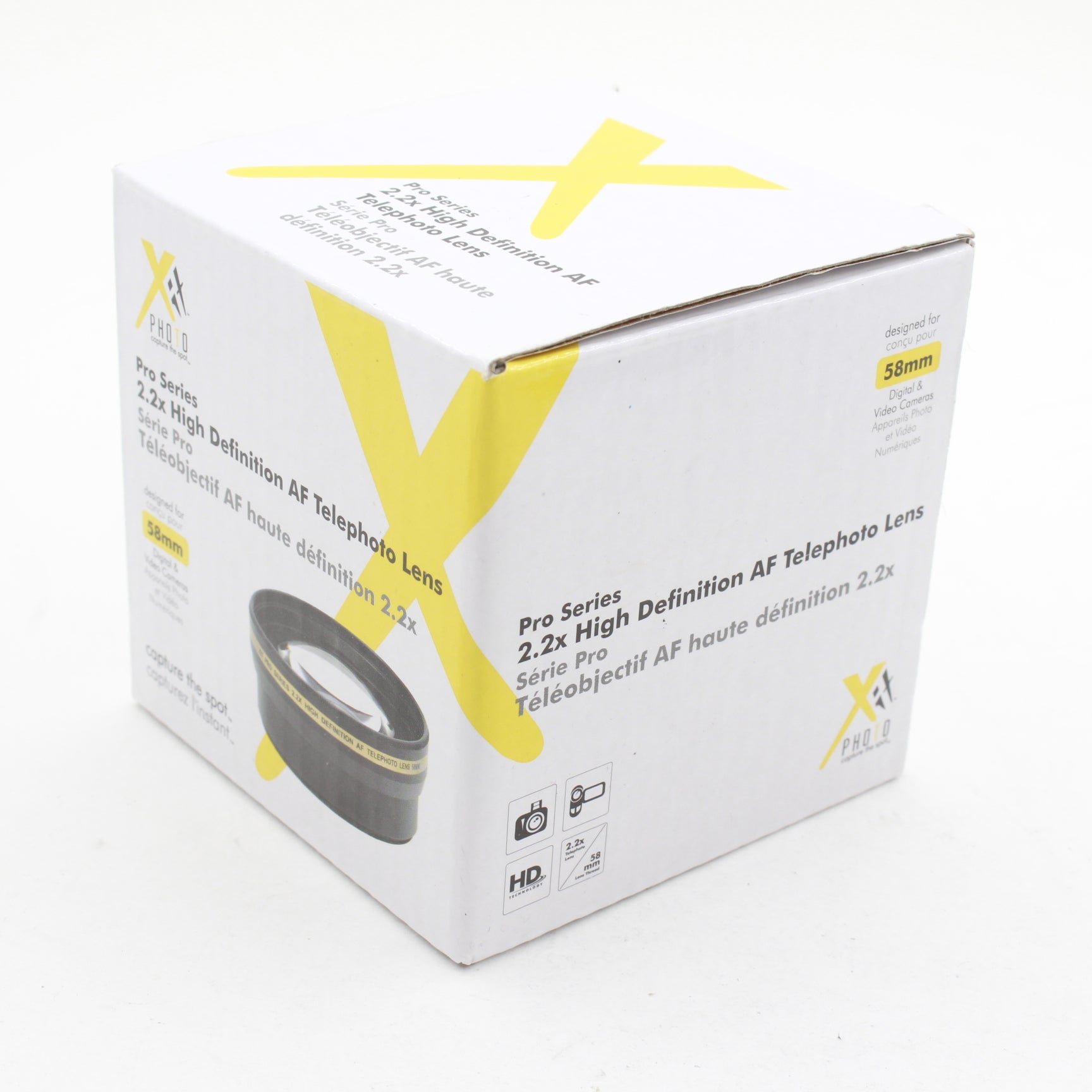 Used Pro Series 2.2 High Definition AF Telephoto Lens 58mm - Perfect for Portrait, Wildlife & Sports Photography