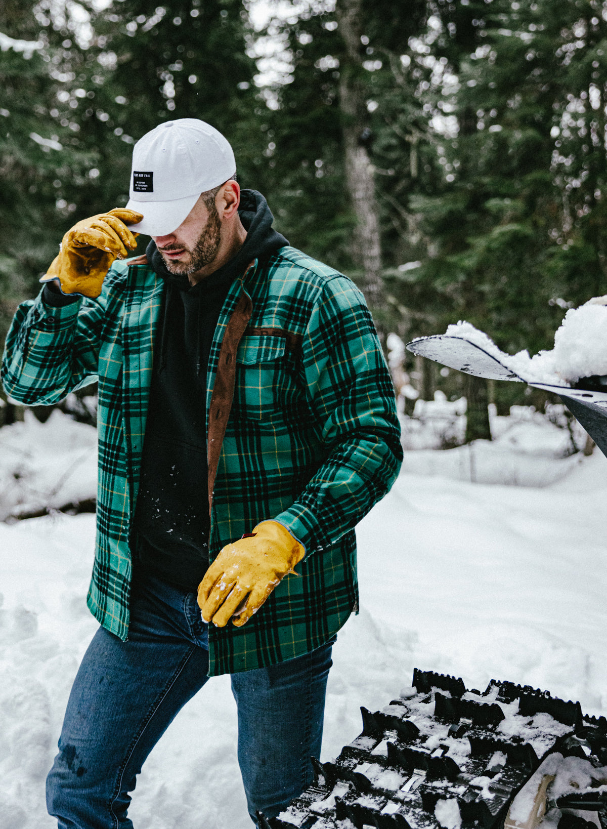 Men's Forever Flannel Shirt - Soft & Comfortable Green Plaid Shirt for Casual Wear & Outdoor Activities